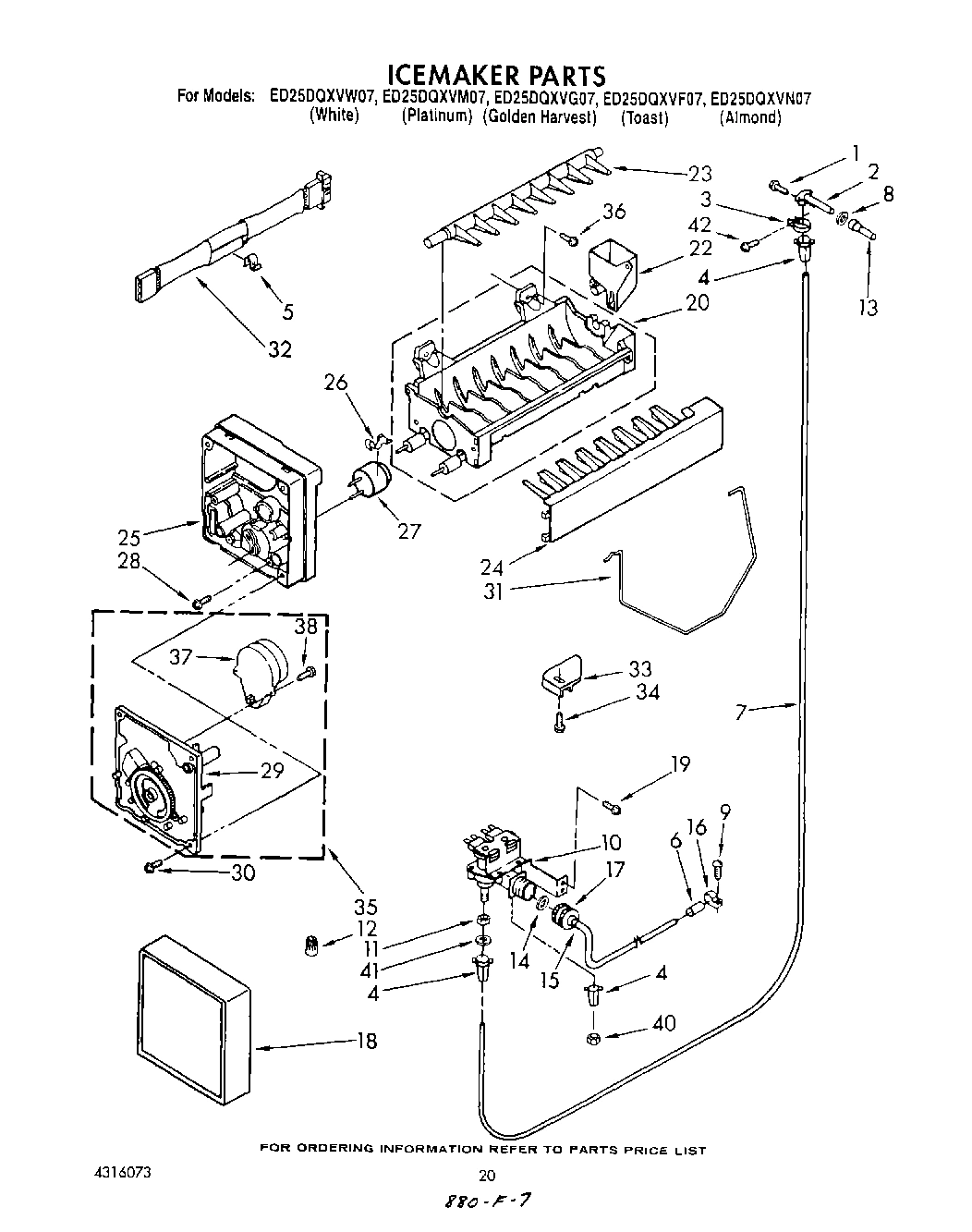13 - ICE MAKER , NOT ILLUSTRATED