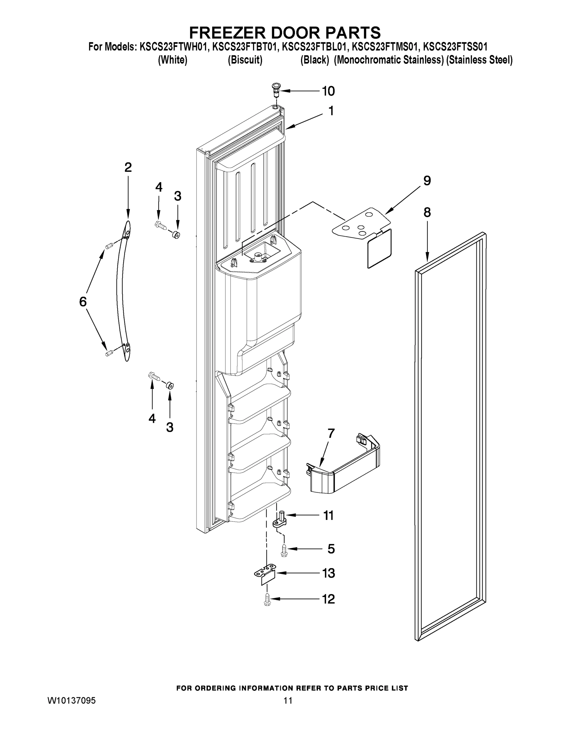 07 - FREEZER DOOR PARTS