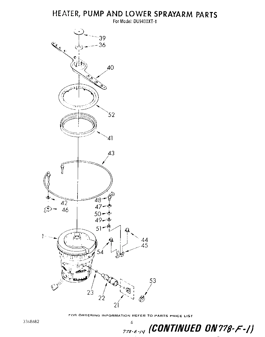 04 - HEATER, PUMP AND LOWER SPRAY ARM