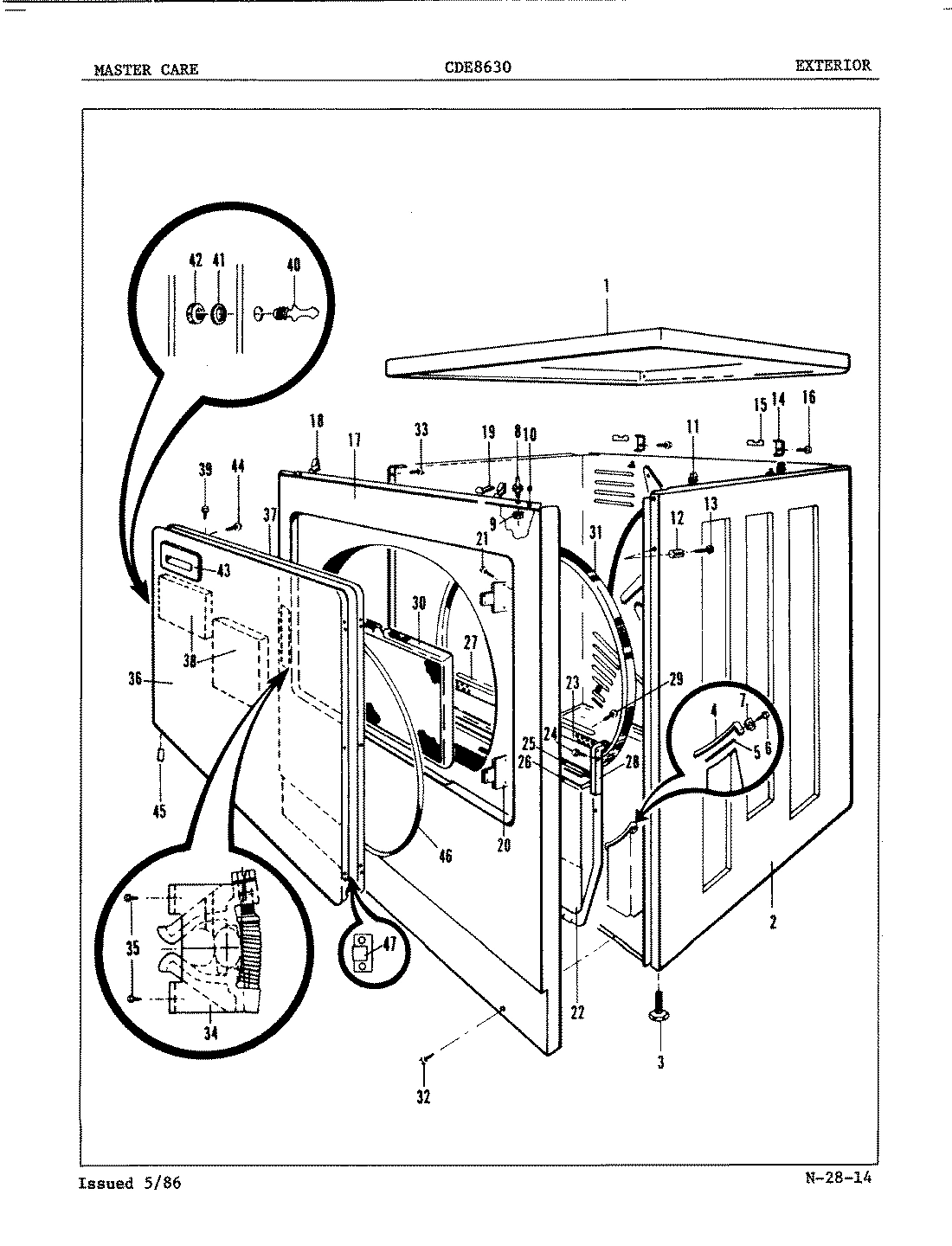 01 - CYLINDER & DRIVE (ORIG.-REV. A-D)