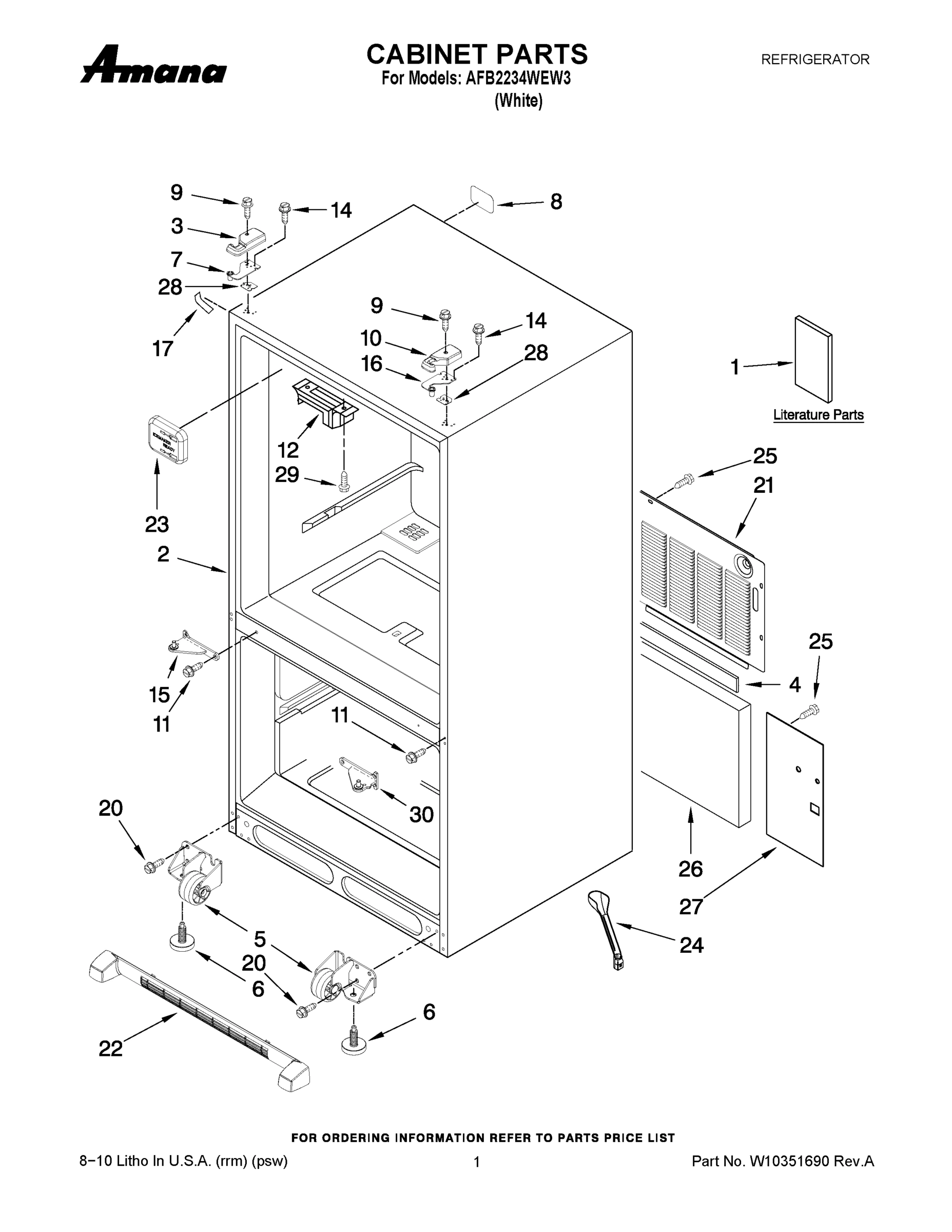 01 - CABINET PARTS