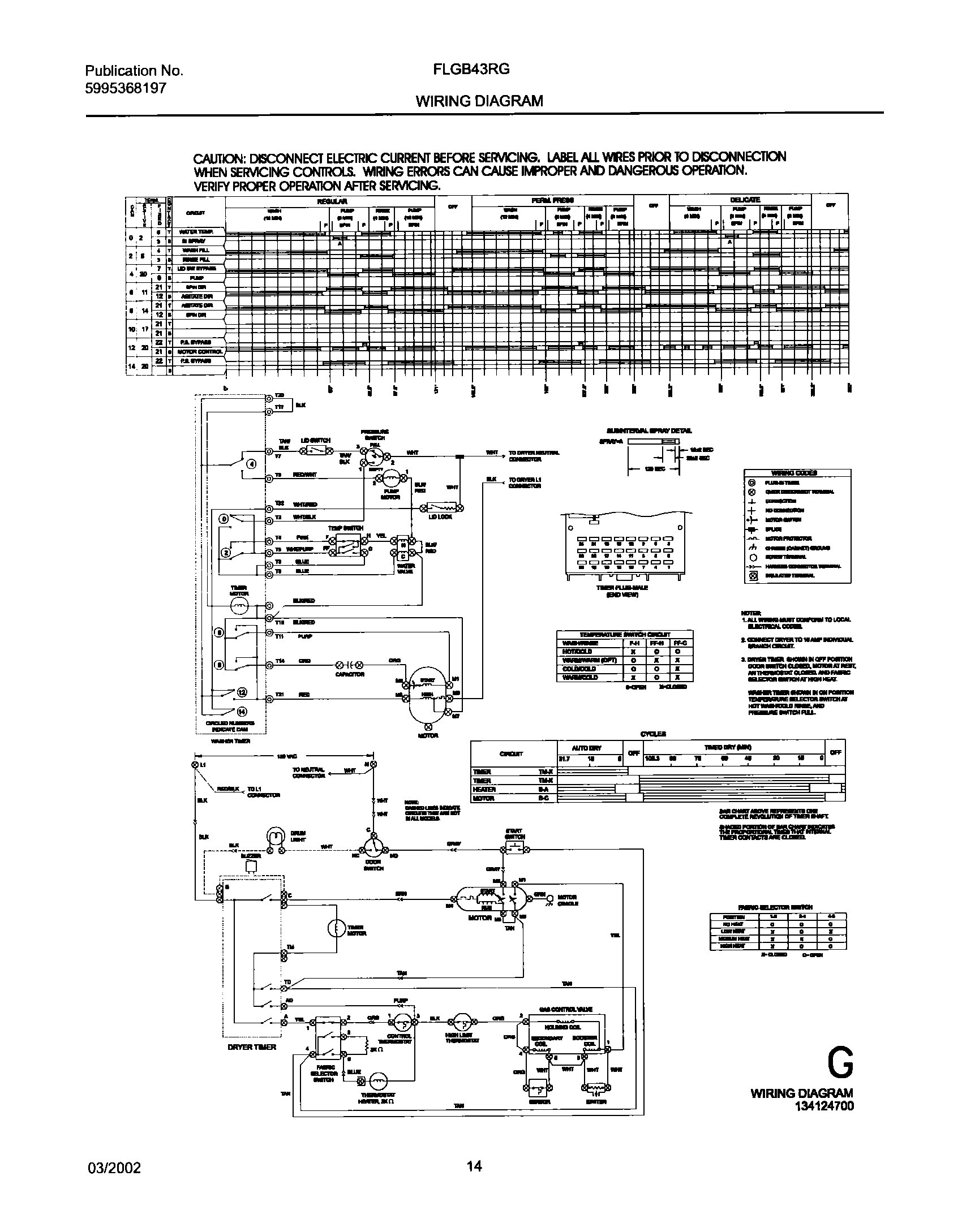 14 - 134124700 WIRING DIAGRAM