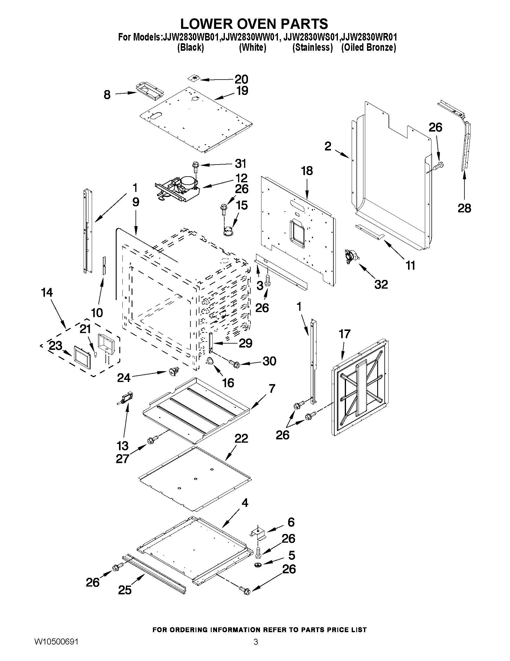 02 - LOWER OVEN PARTS