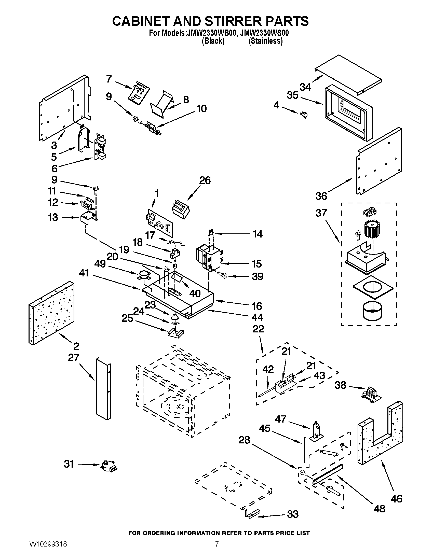 05 - CABINET AND STIRRER PARTS