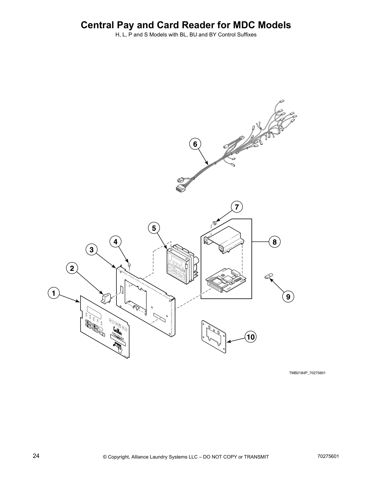Central Pay and Card Reader for MDC Models
