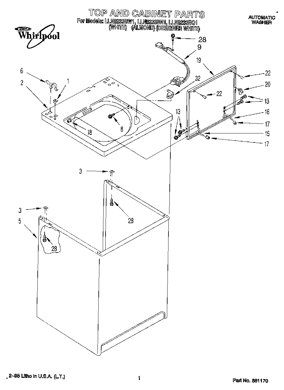 01 - TOP AND CABINET, LIT/OPTIONAL