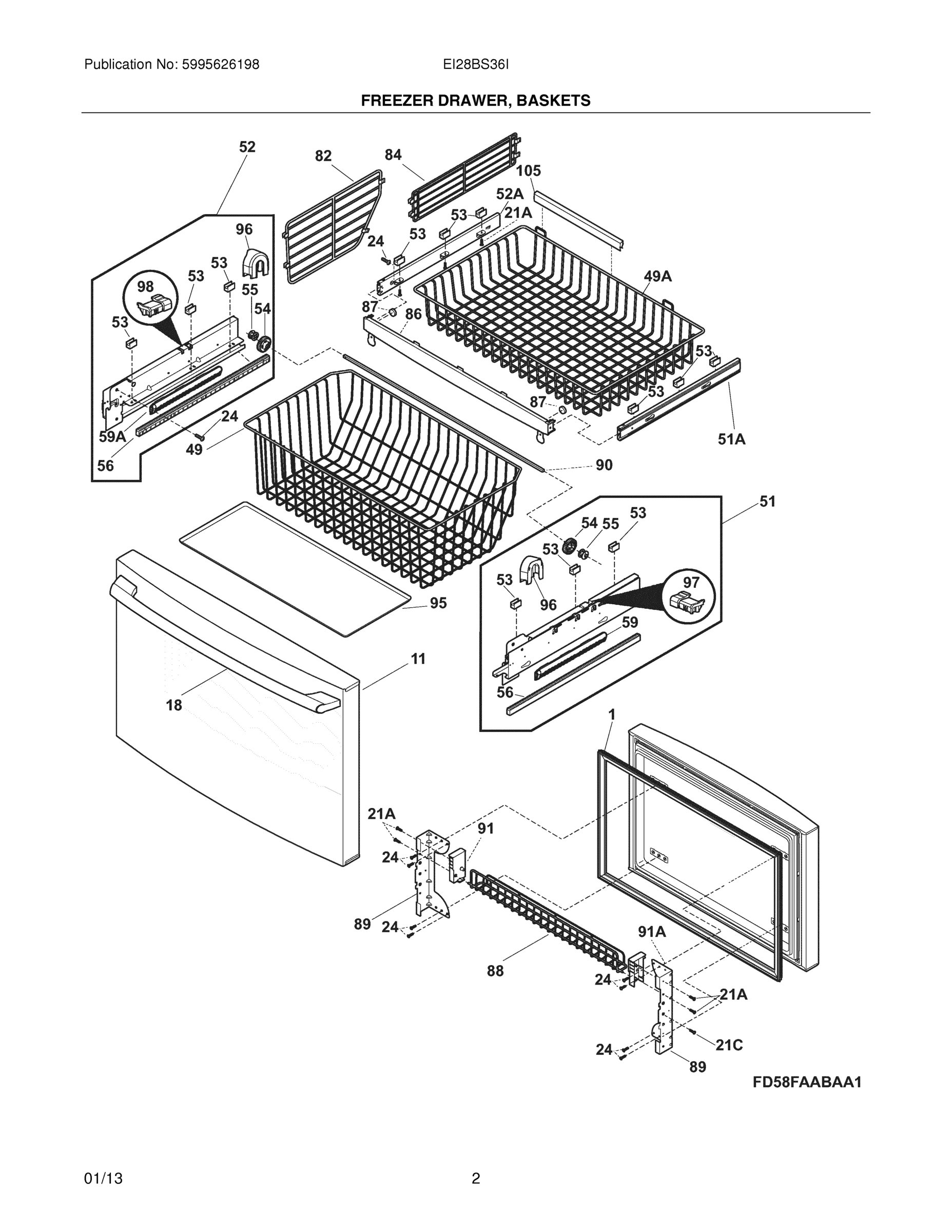 03 - FREEZER DRAWER/BASKETS