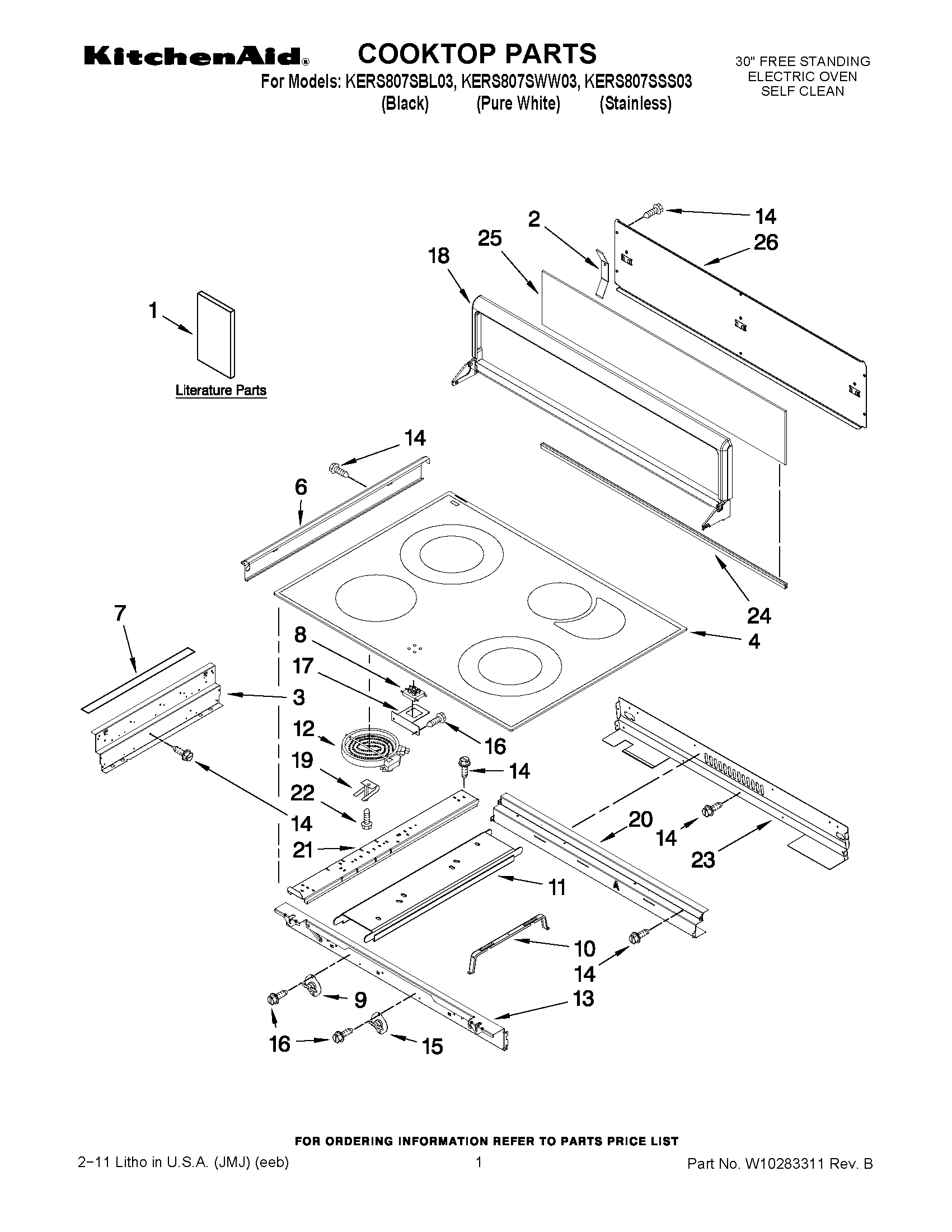 01 - COOKTOP PARTS