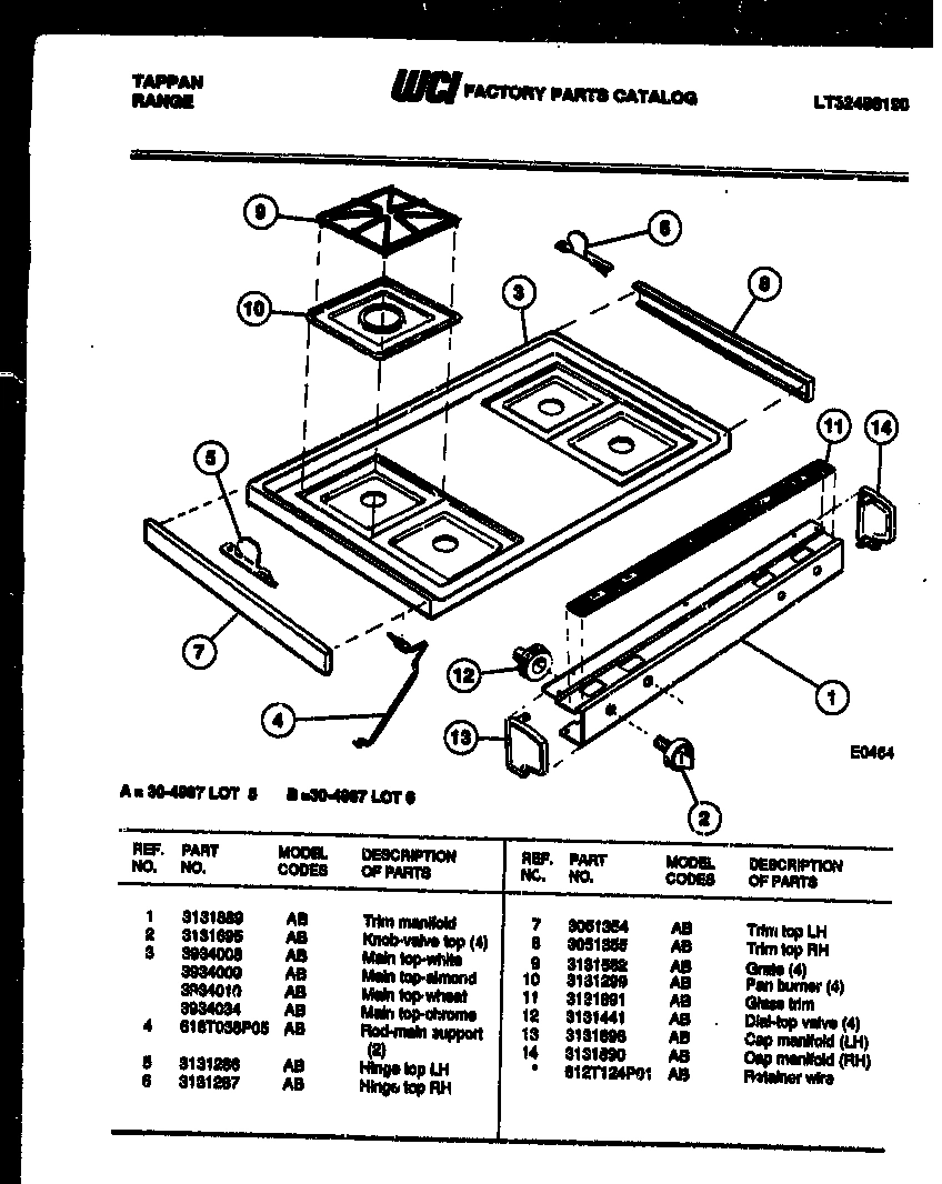 03 - COOKTOP PARTS