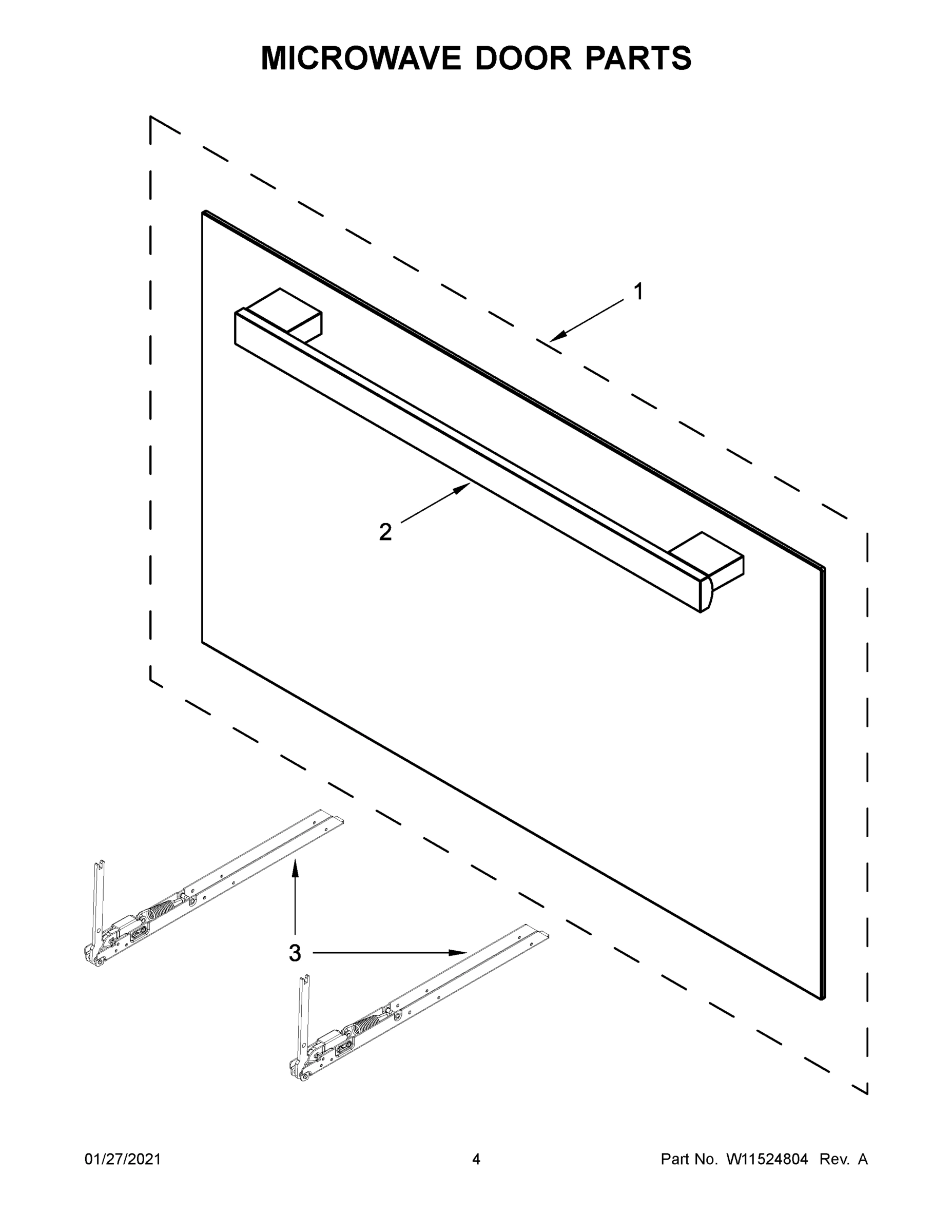 03 - MICROWAVE DOOR PARTS
