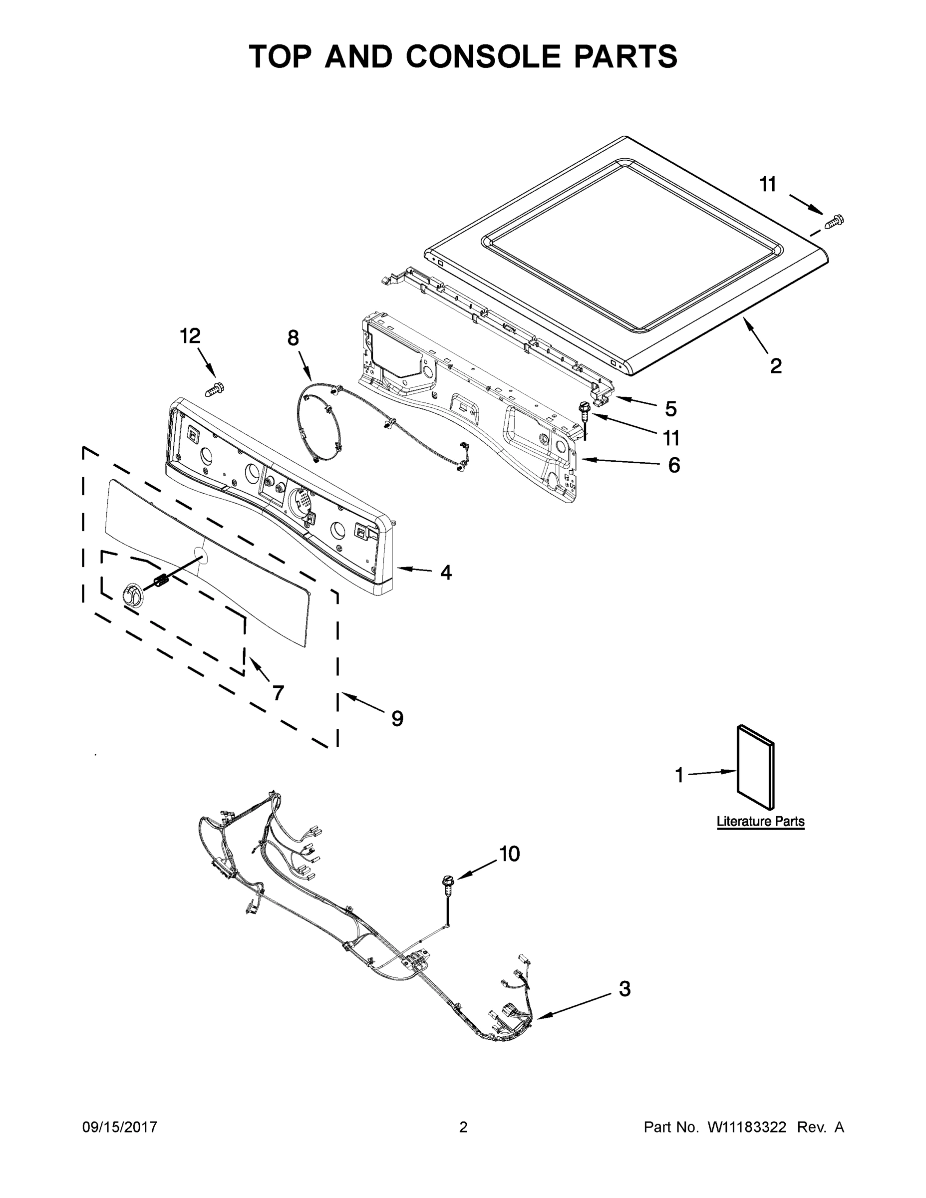 02 - TOP AND CONSOLE PARTS