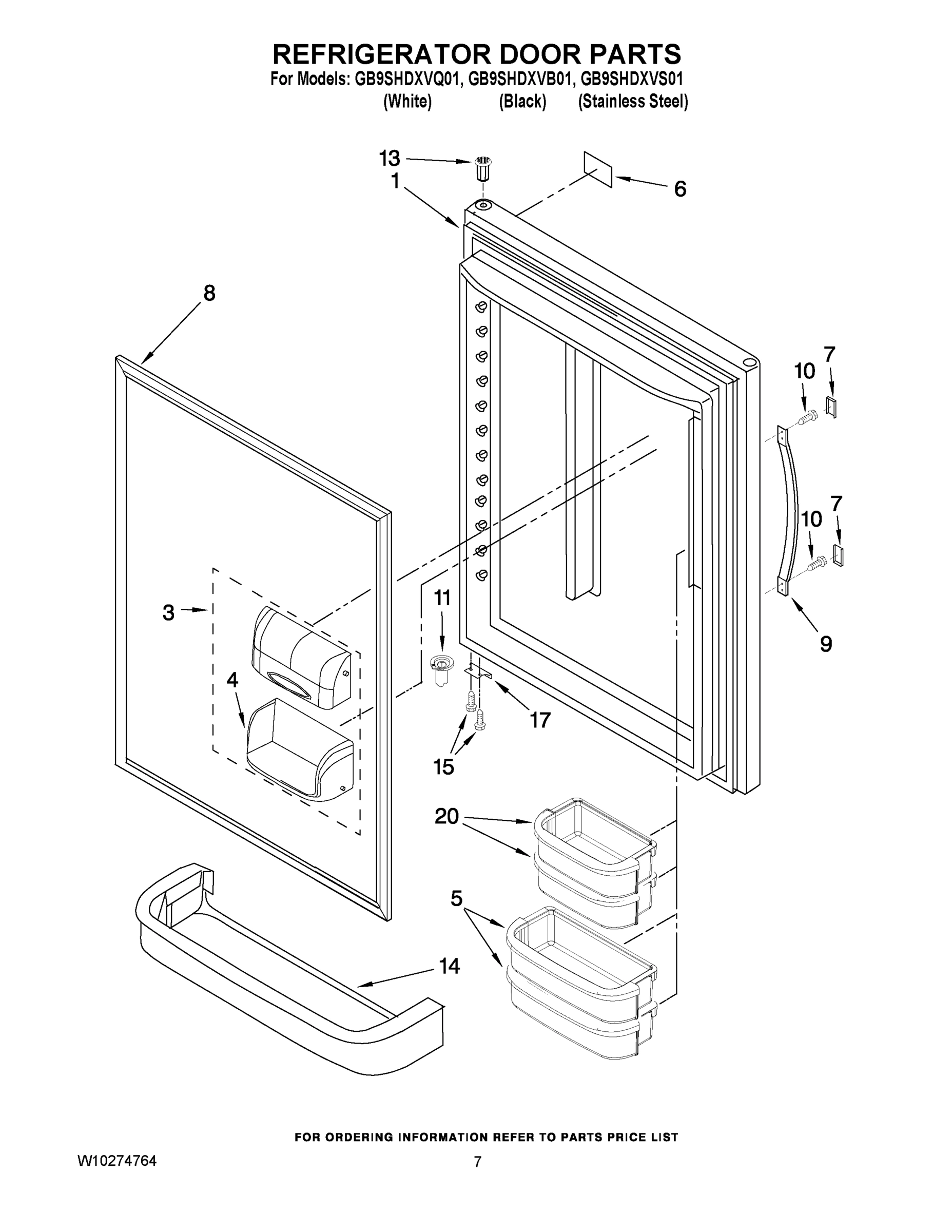 04 - REFRIGERATOR DOOR PARTS