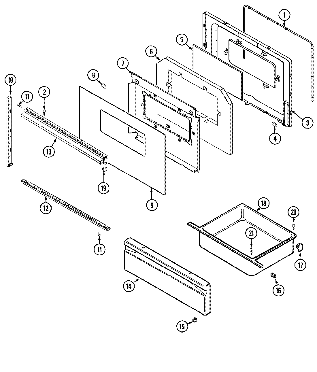 04 - DOOR/DRAWER (SERIAL PREFIX 11)