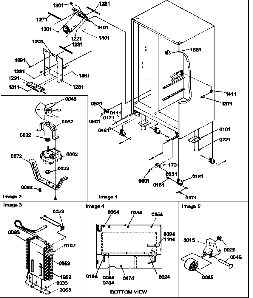 04 - DRAIN SYSTEMS, ROLLERS, AND EVAP ASSY