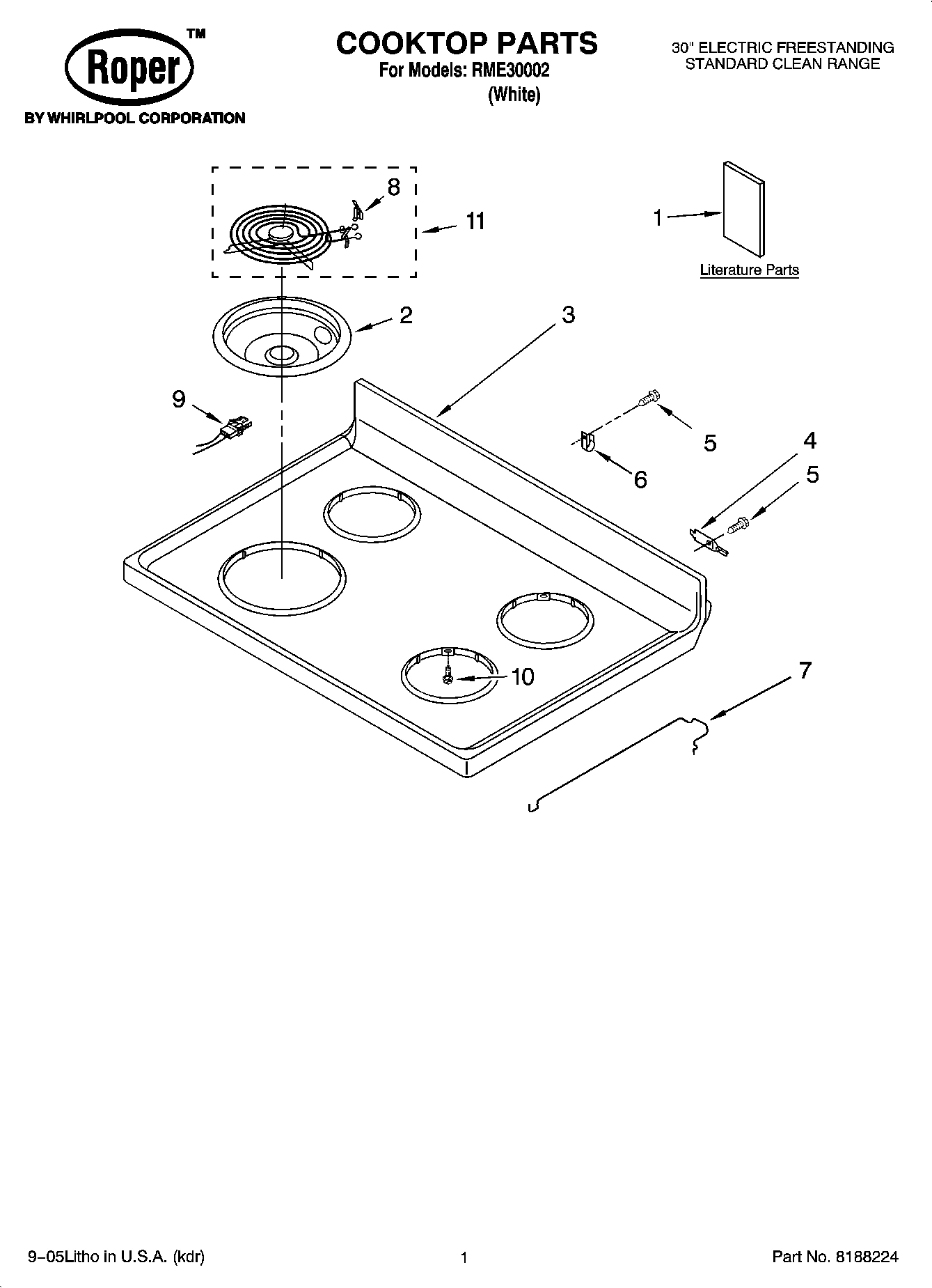 01 - COOKTOP PARTS