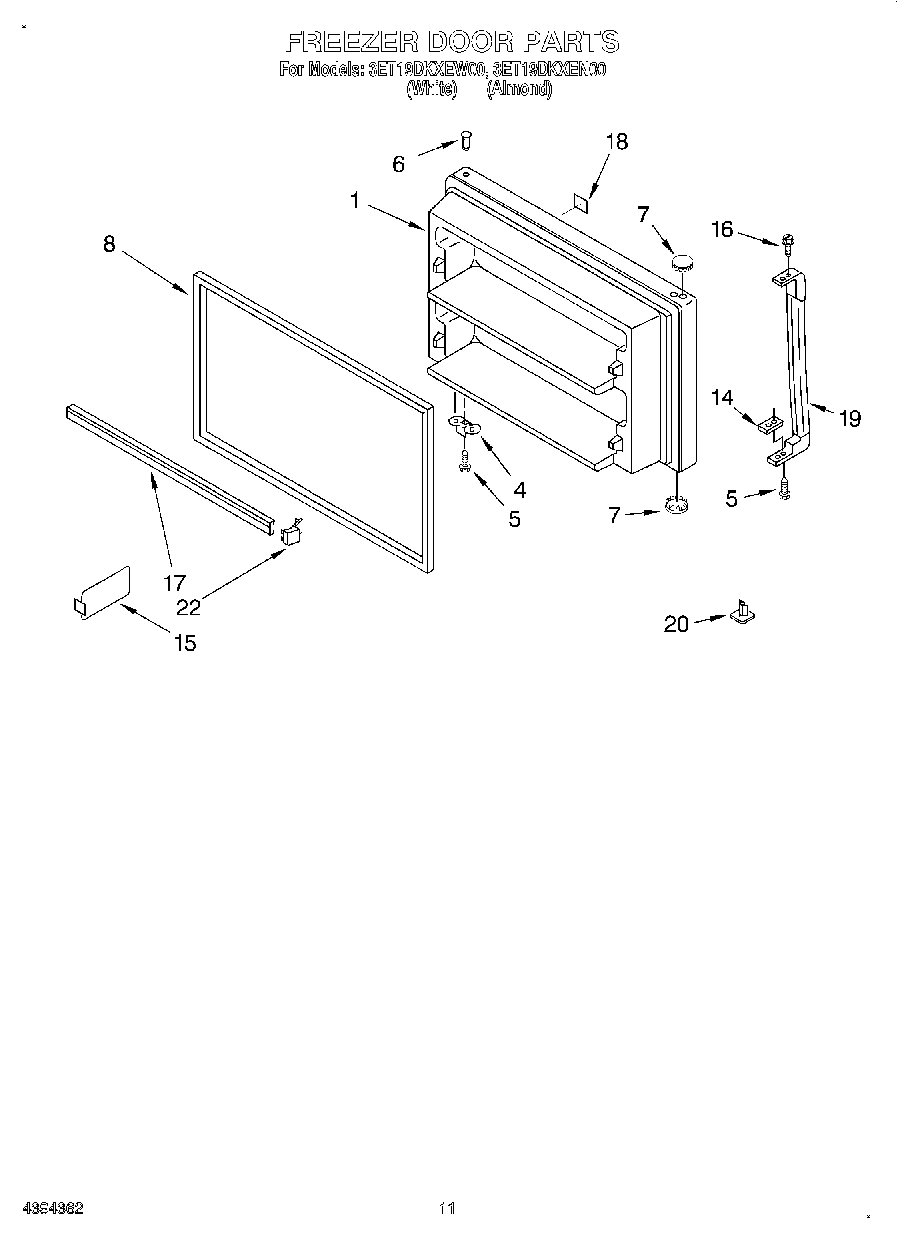 06 - FREEZER DOOR, LIT/OPTIONAL