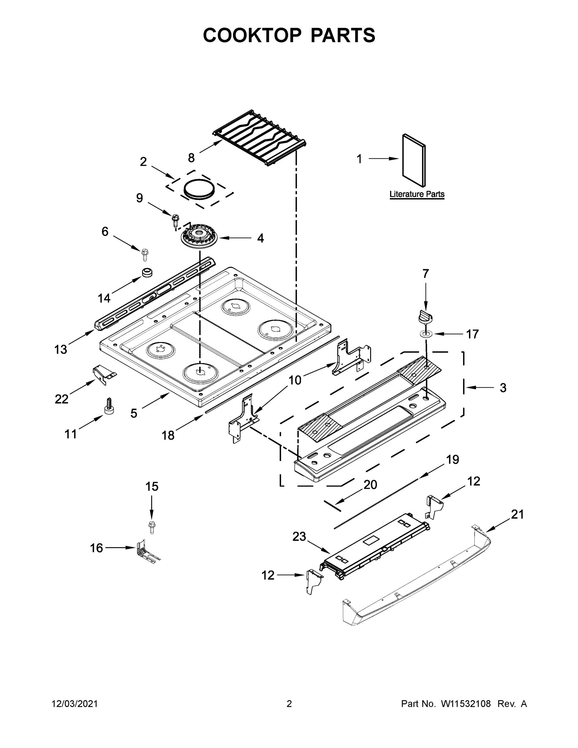 02 - COOKTOP PARTS