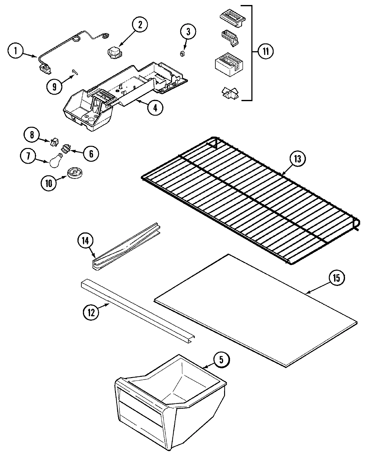 05 - FRESH FOOD COMPARTMENT (BISQUE)