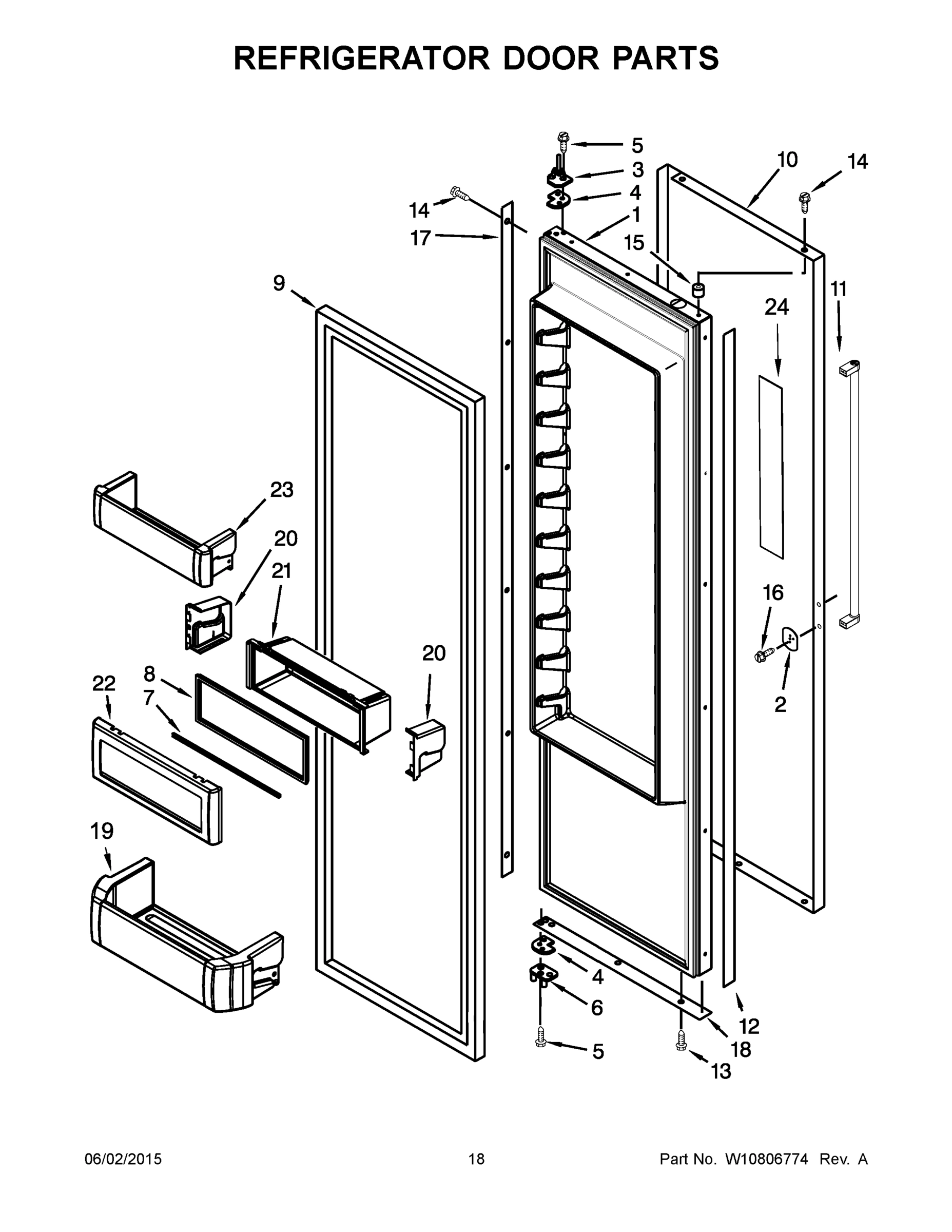 10 - REFRIGERATOR DOOR PARTS