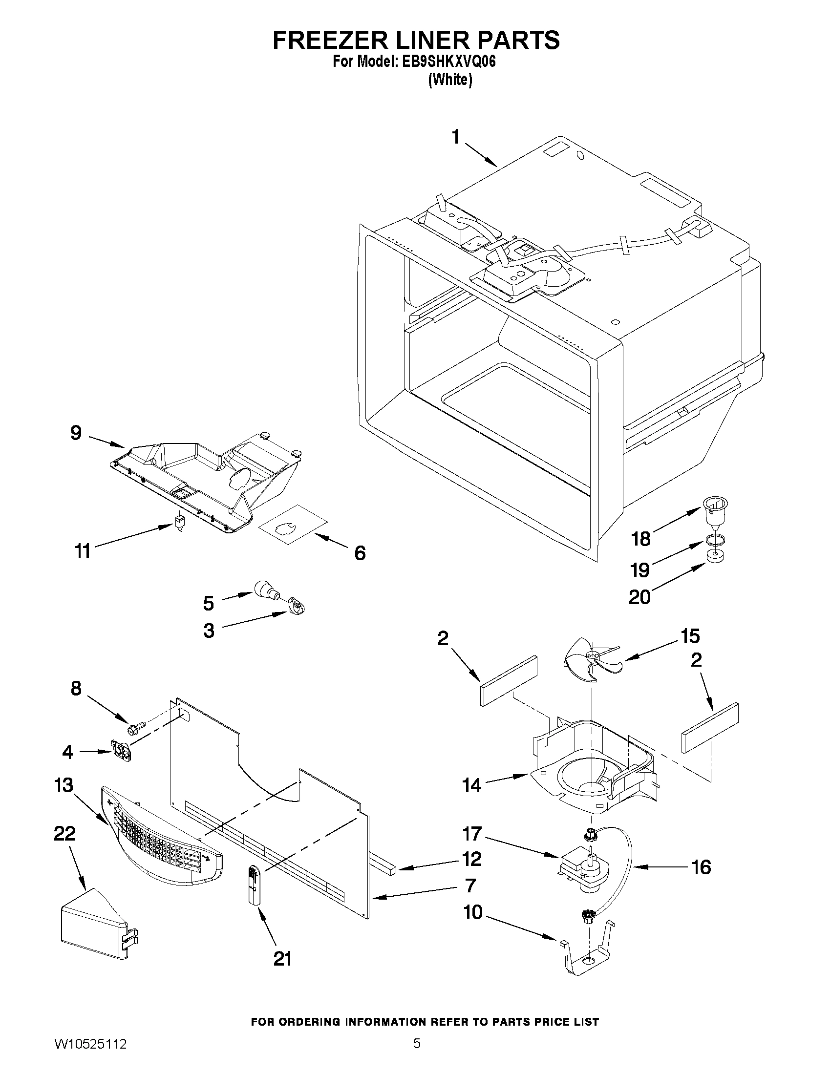 03 - FREEZER LINER PARTS