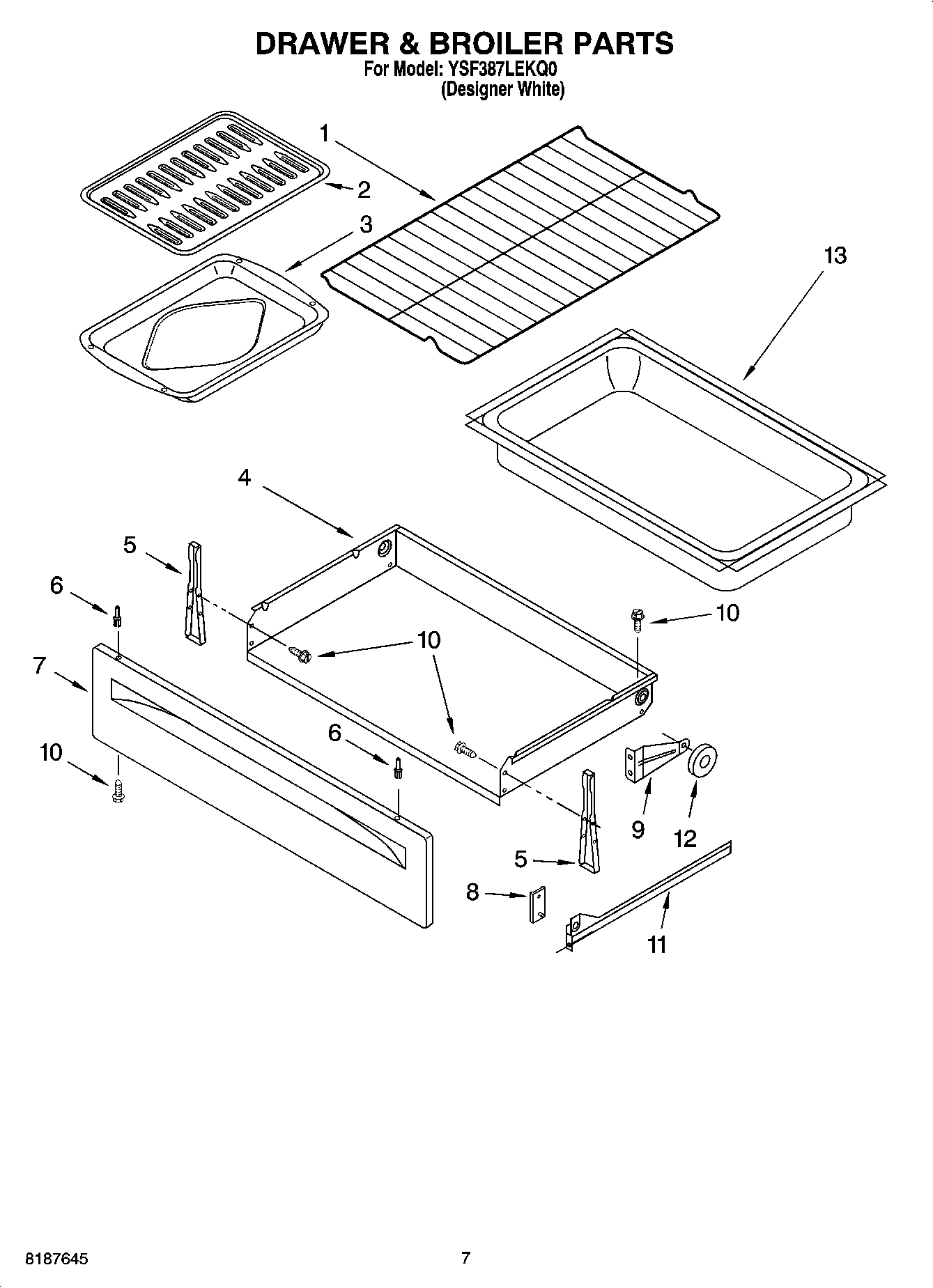 05 - DRAWER & BROILER PARTS