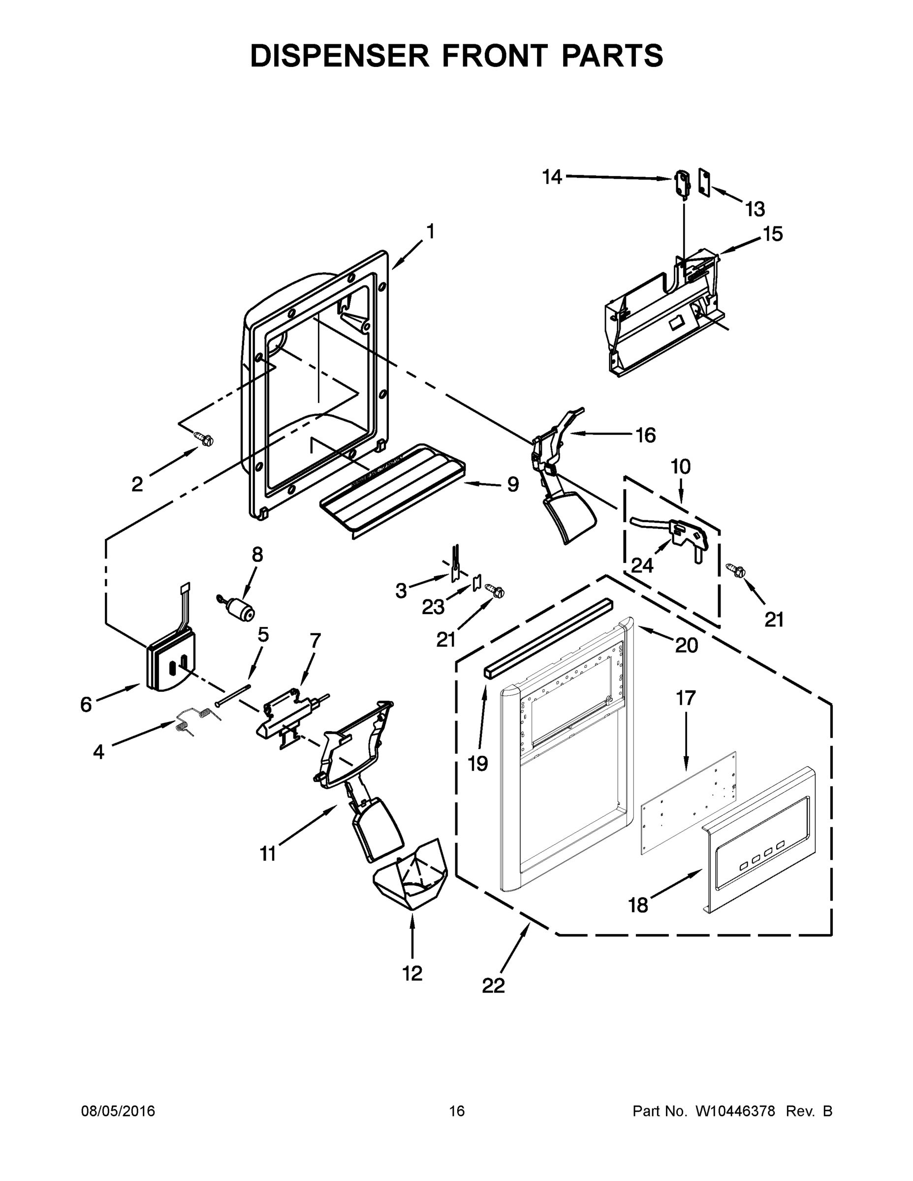09 - DISPENSER FRONT PARTS