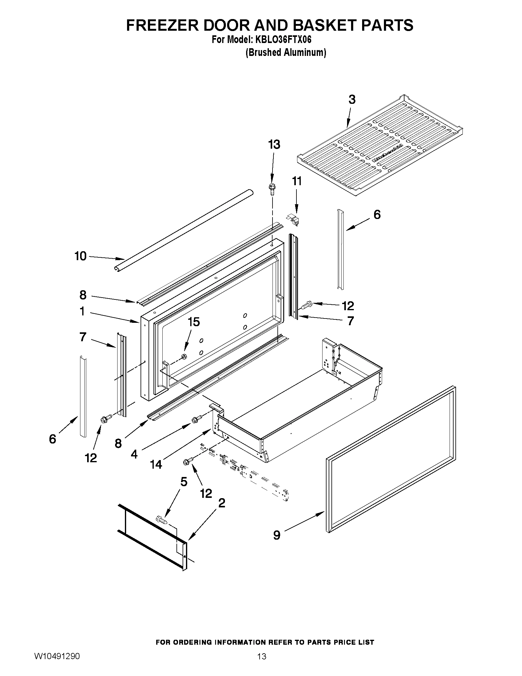 08 - FREEZER DOOR AND BASKET PARTS