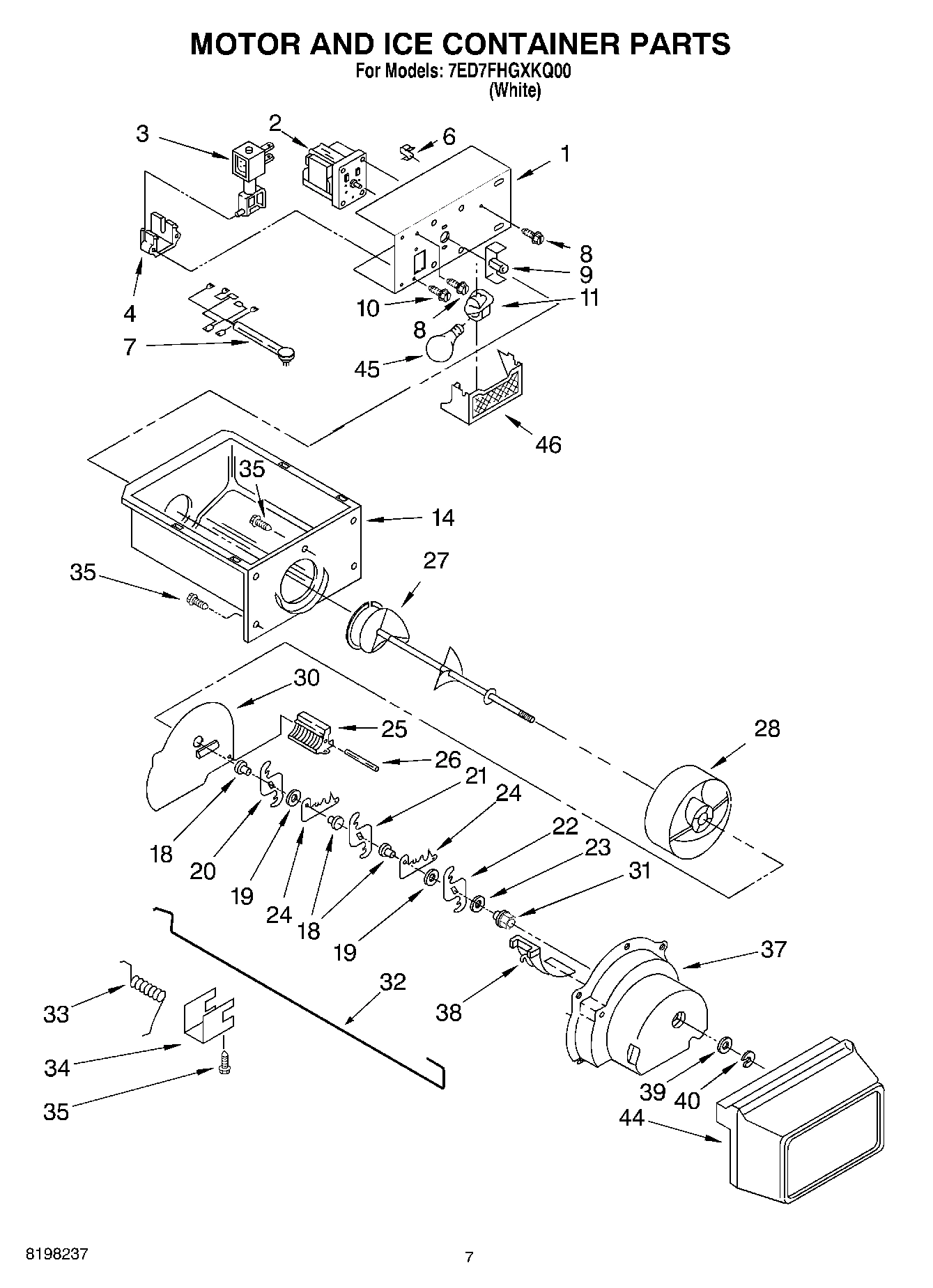 05 - MOTOR AND ICE CONTAINER