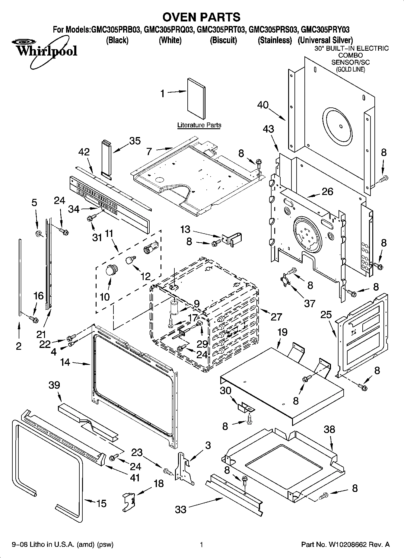01 - OVEN PARTS
