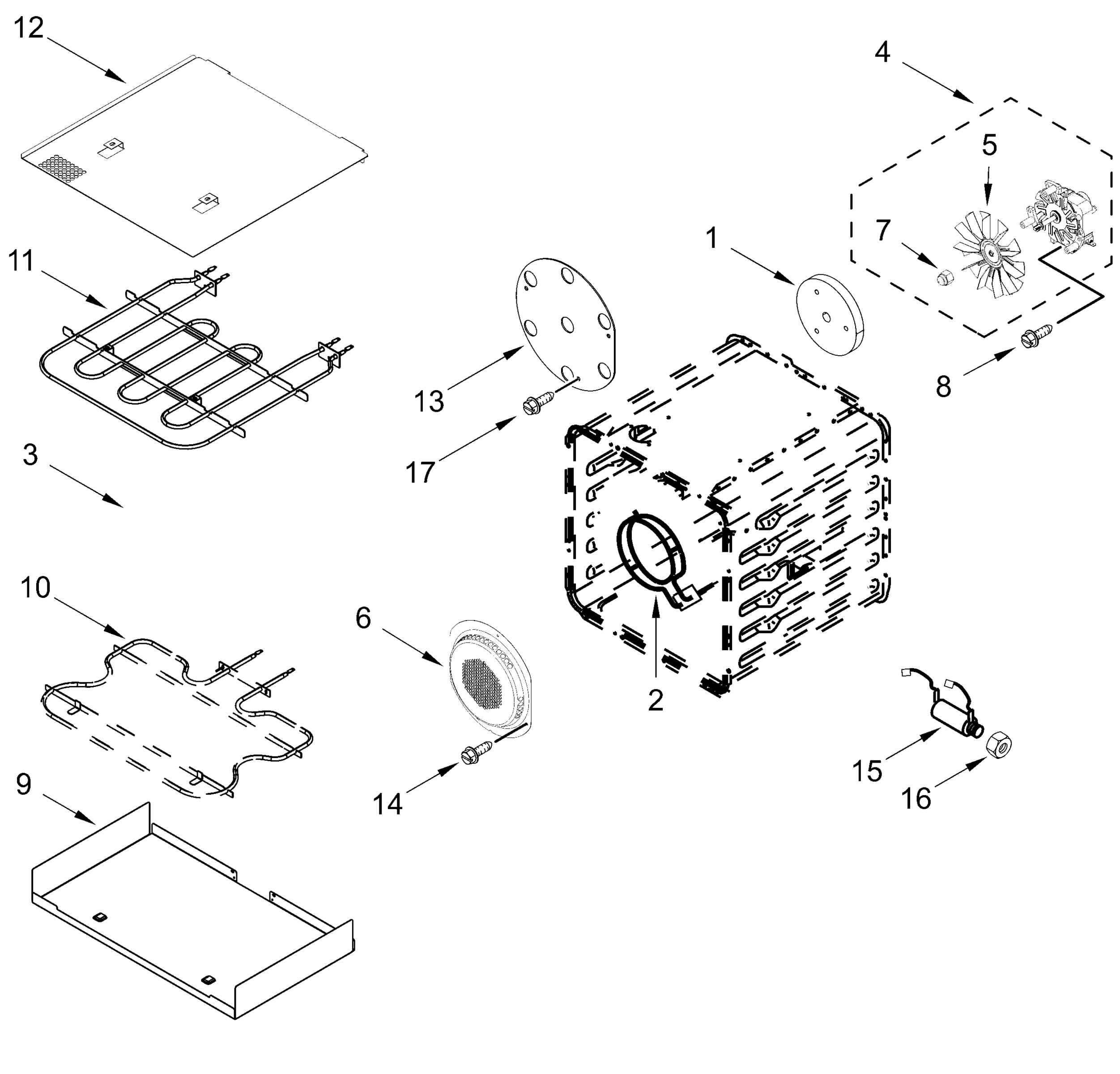 INTERNAL OVEN PARTS (18 in)