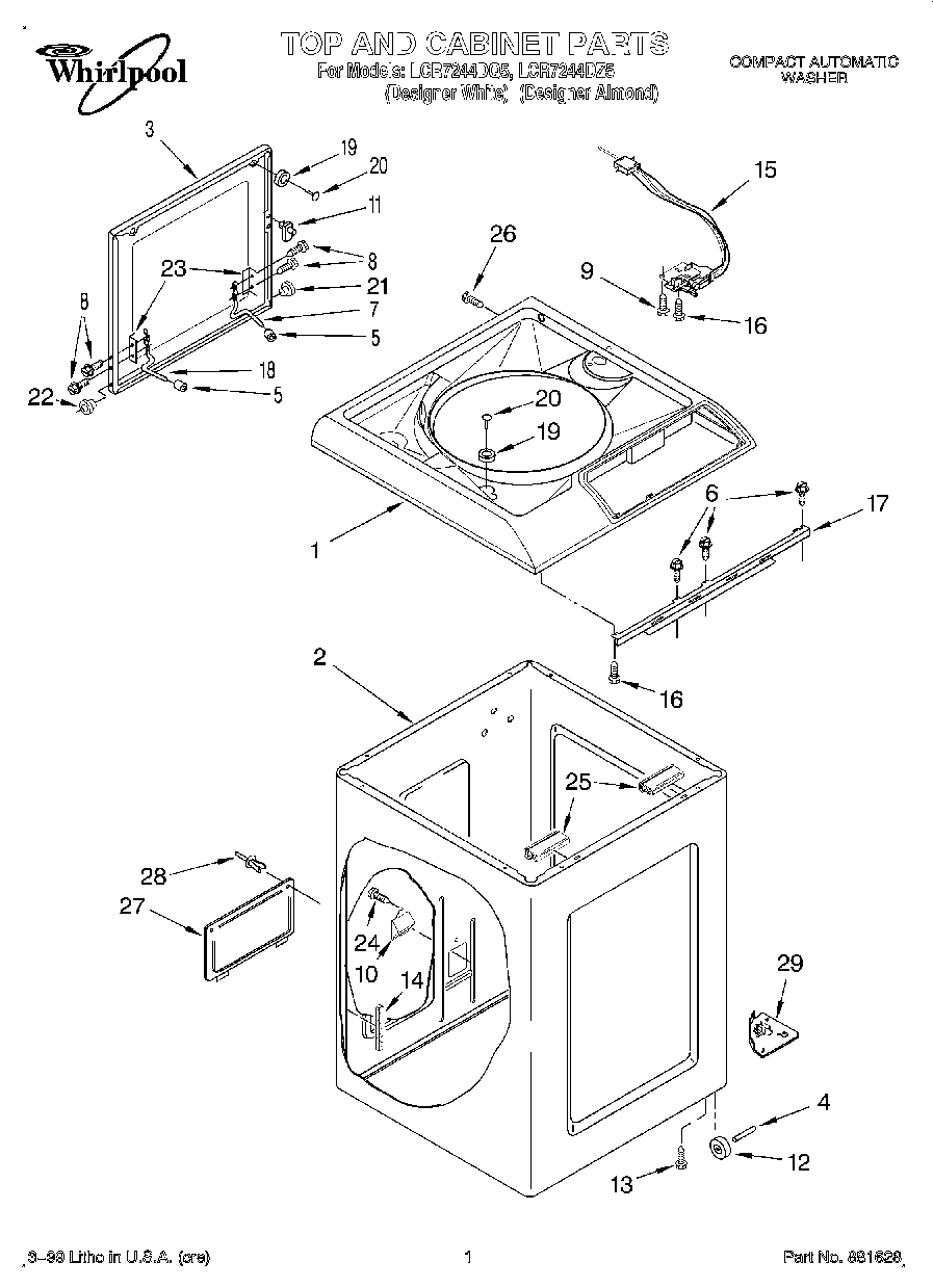 01 - TOP AND CABINET
