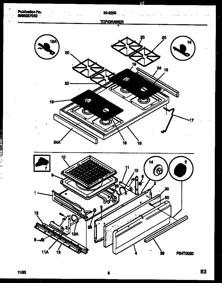 05 - COOKTOP AND BROILER DRAWER PARTS