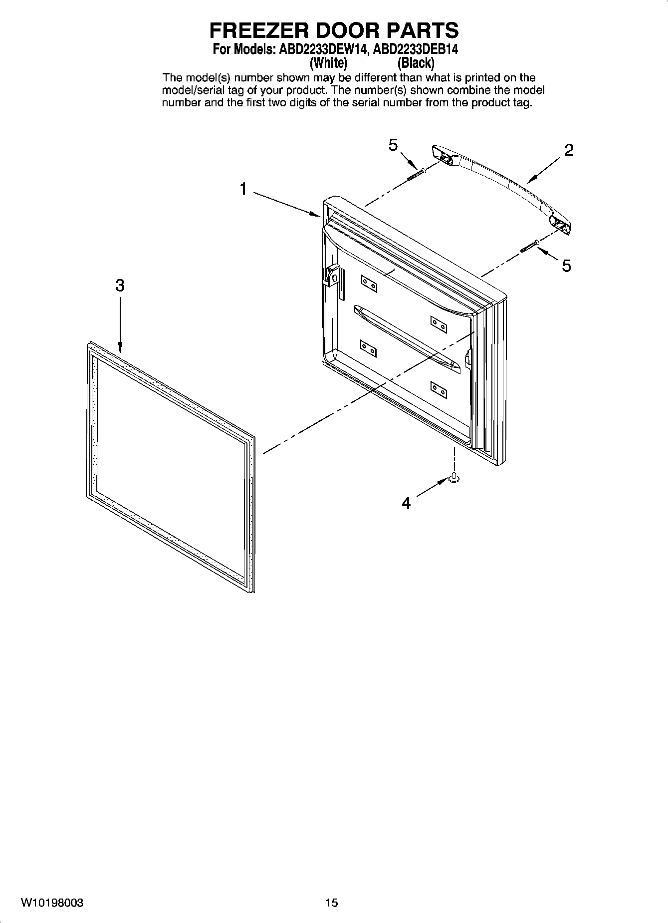 08 - FREEZER DOOR PARTS, OPTIONAL PARTS