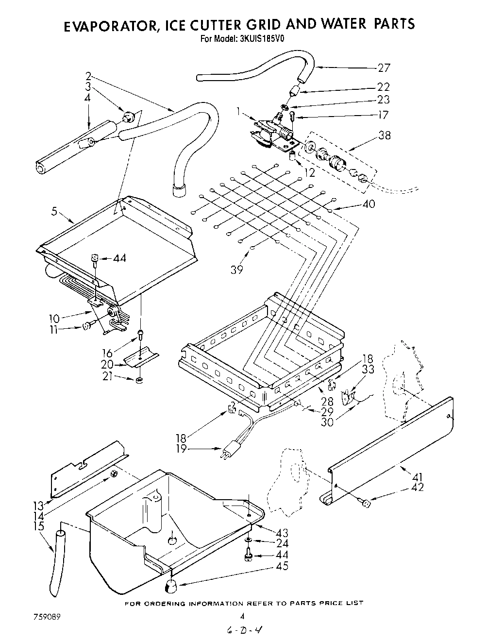 03 - EVAPORATOR, ICE CUTTER GRID AND WATER
