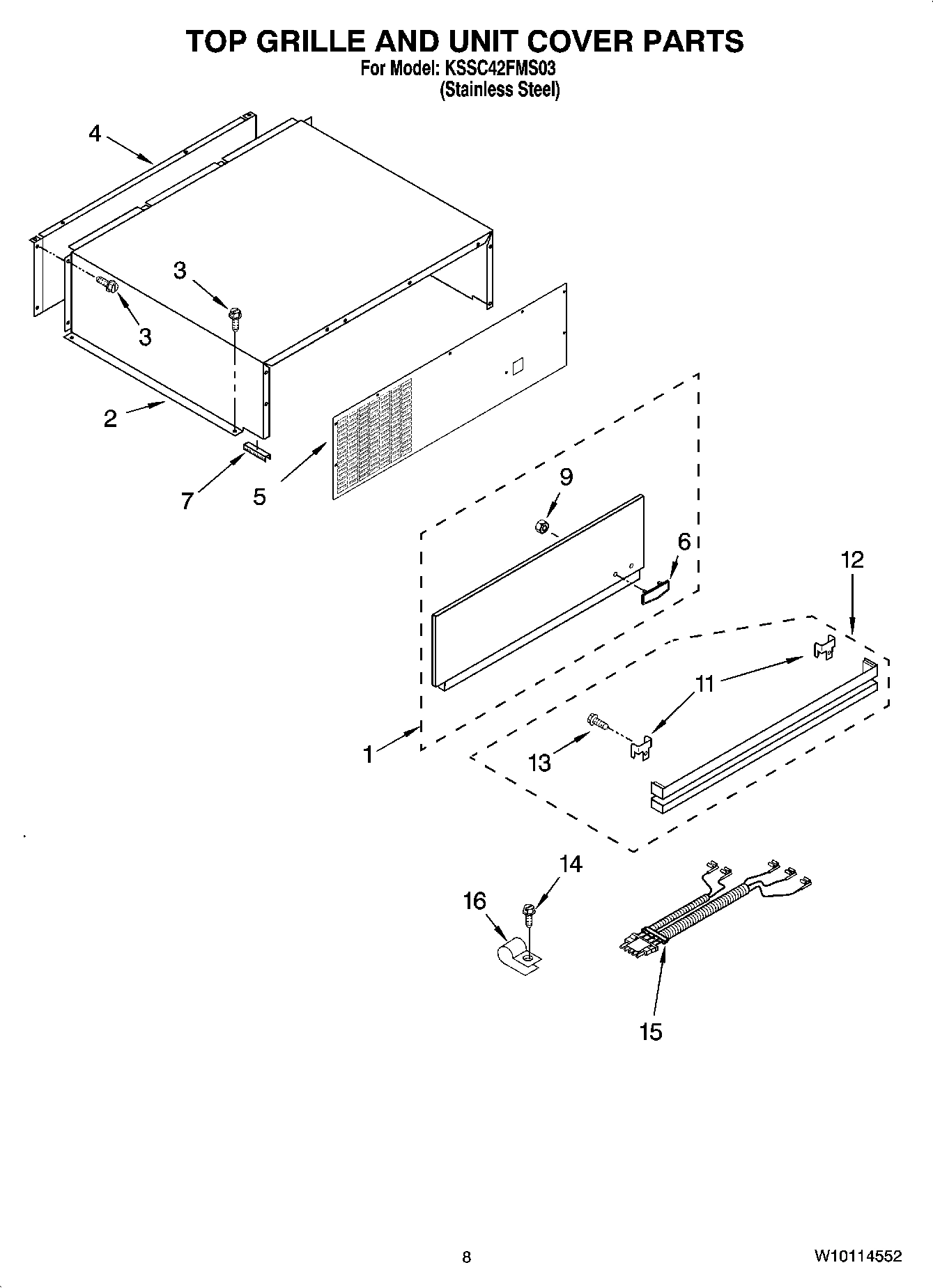 06 - TOP GRILLE AND UNIT COVER PARTS