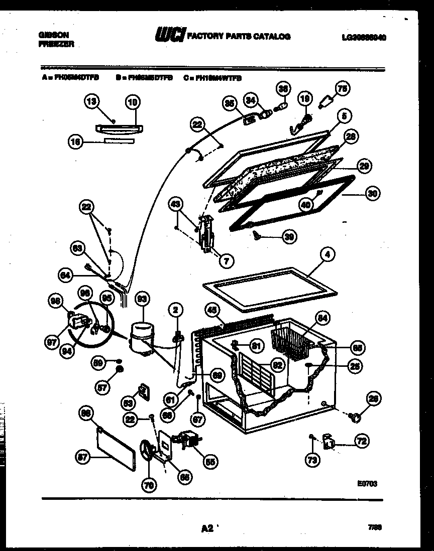 02 - CHEST FREEZER PARTS