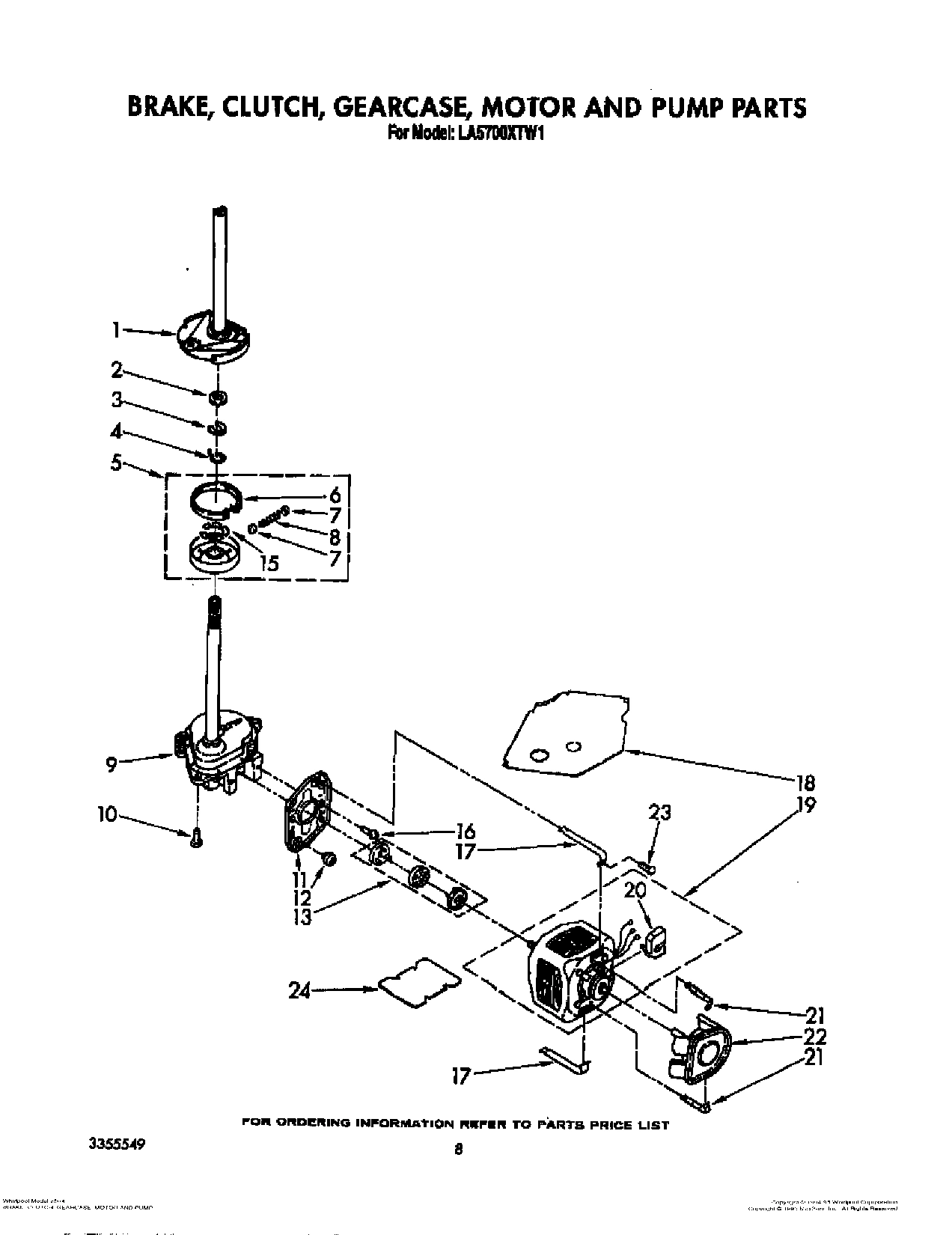 06 - BRAKE, CLUTCH, GEARCASE, MOTOR AND PUMP