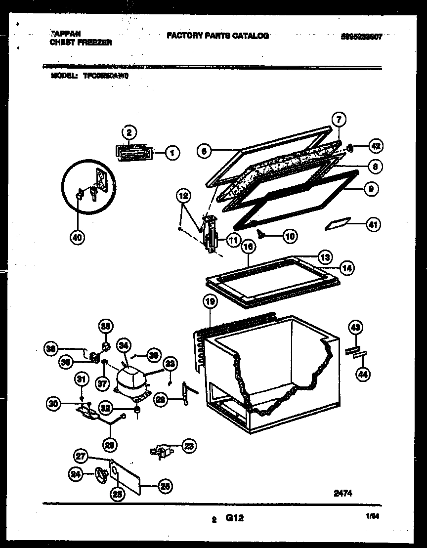 02 - CHEST FREEZER PARTS