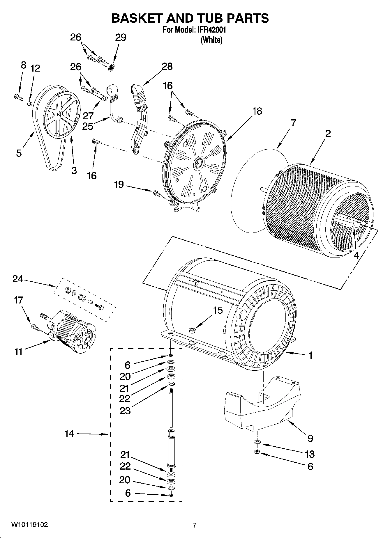 05 - BASKET AND TUB PARTS