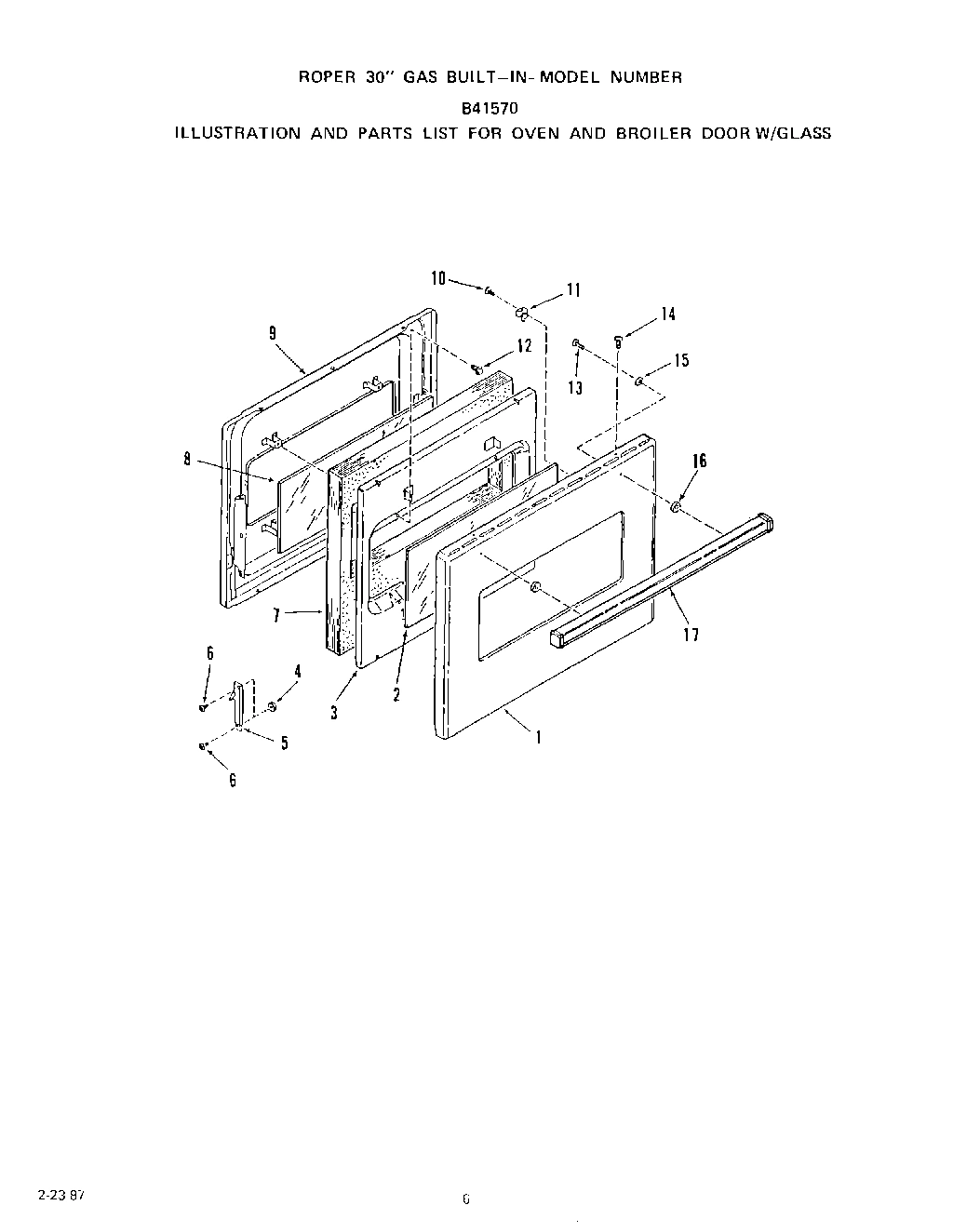06 - OVEN AND BROILER DOOR W/GLASS