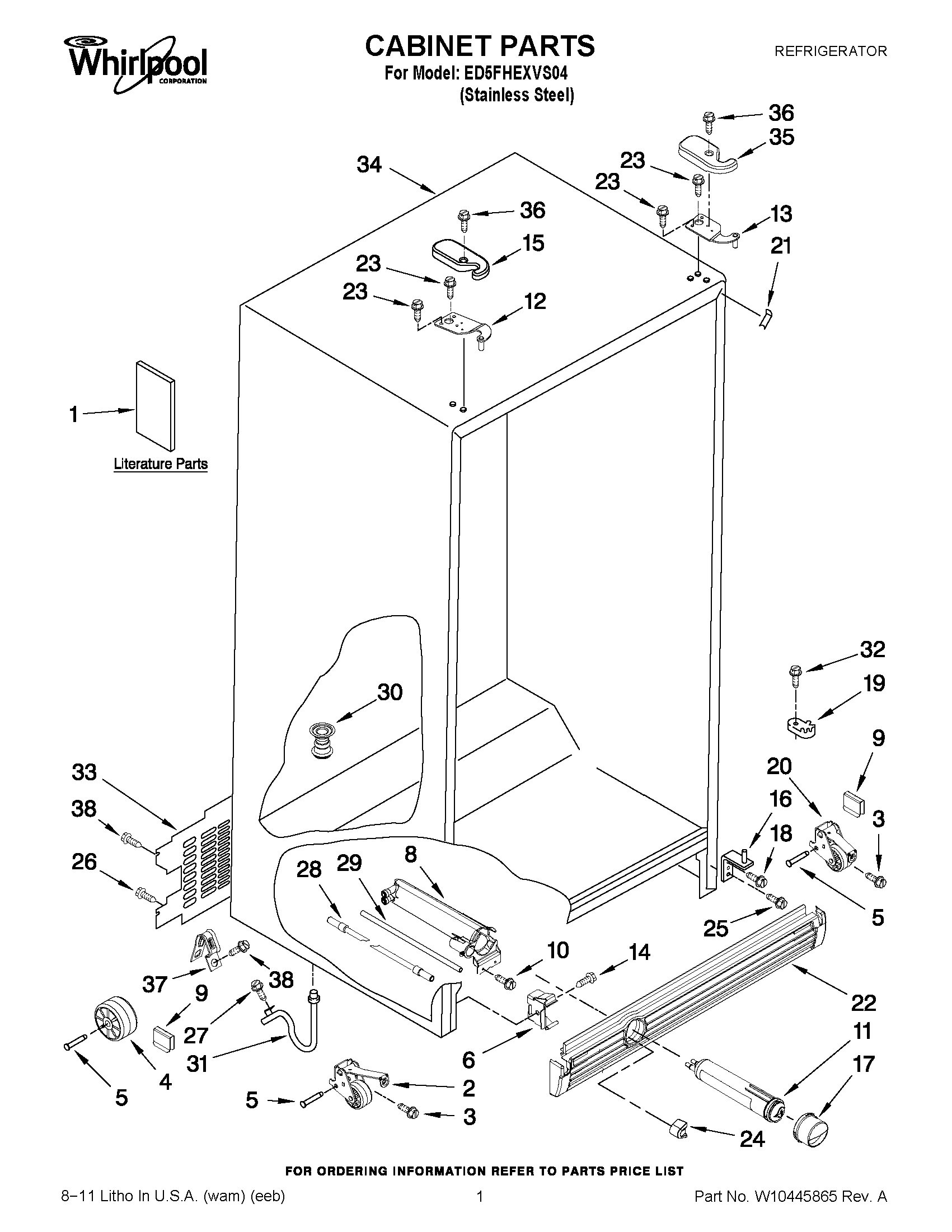 01 - CABINET PARTS