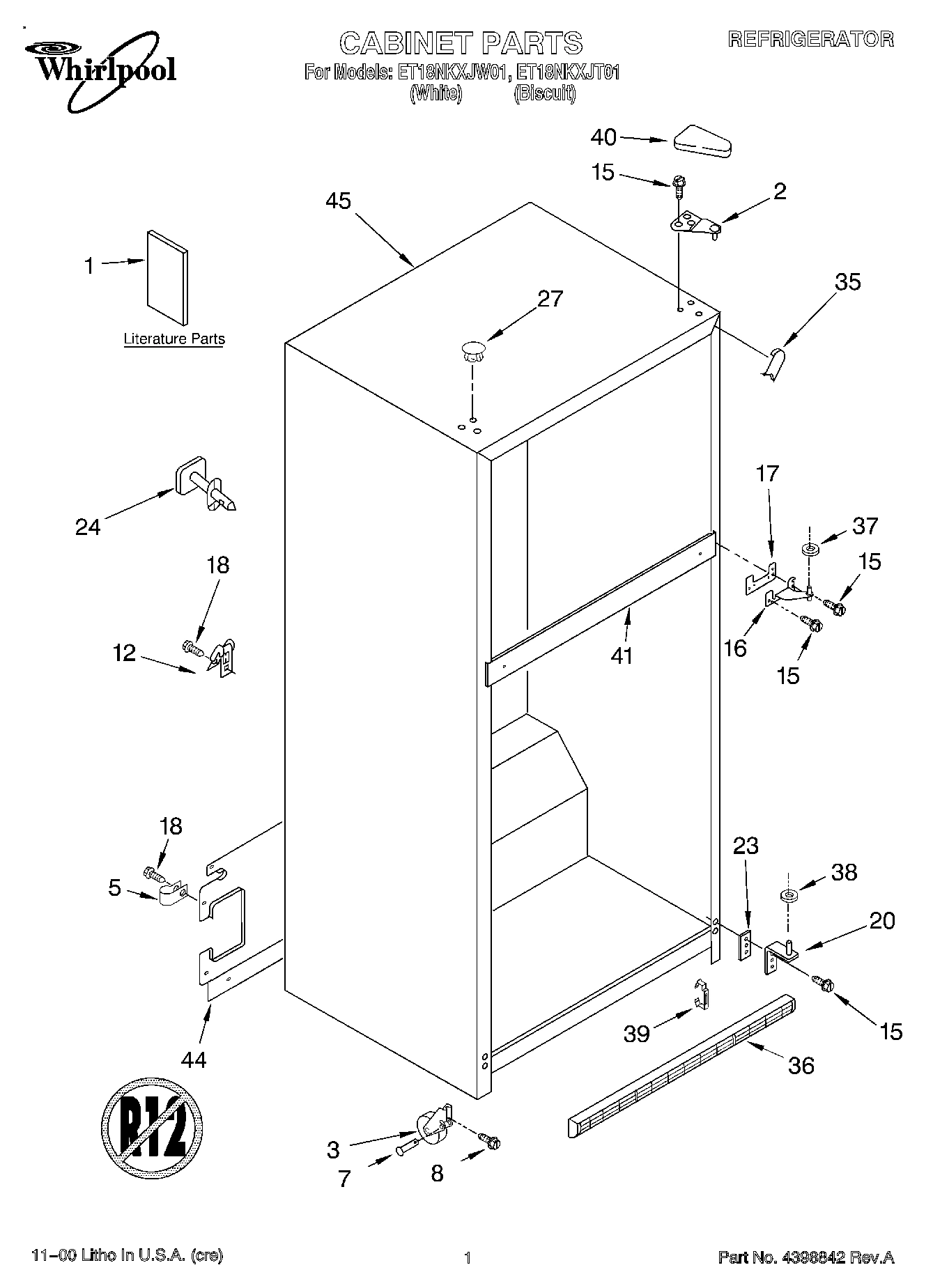 01 - CABINET, LITERATURE