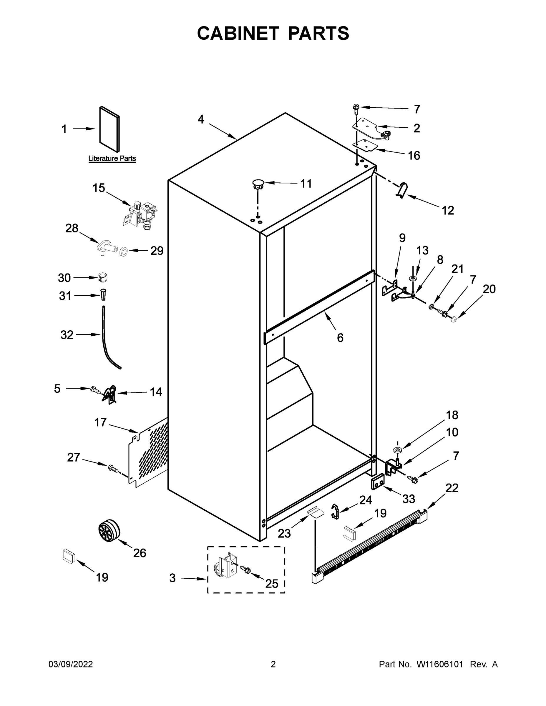 02 - CABINET PARTS