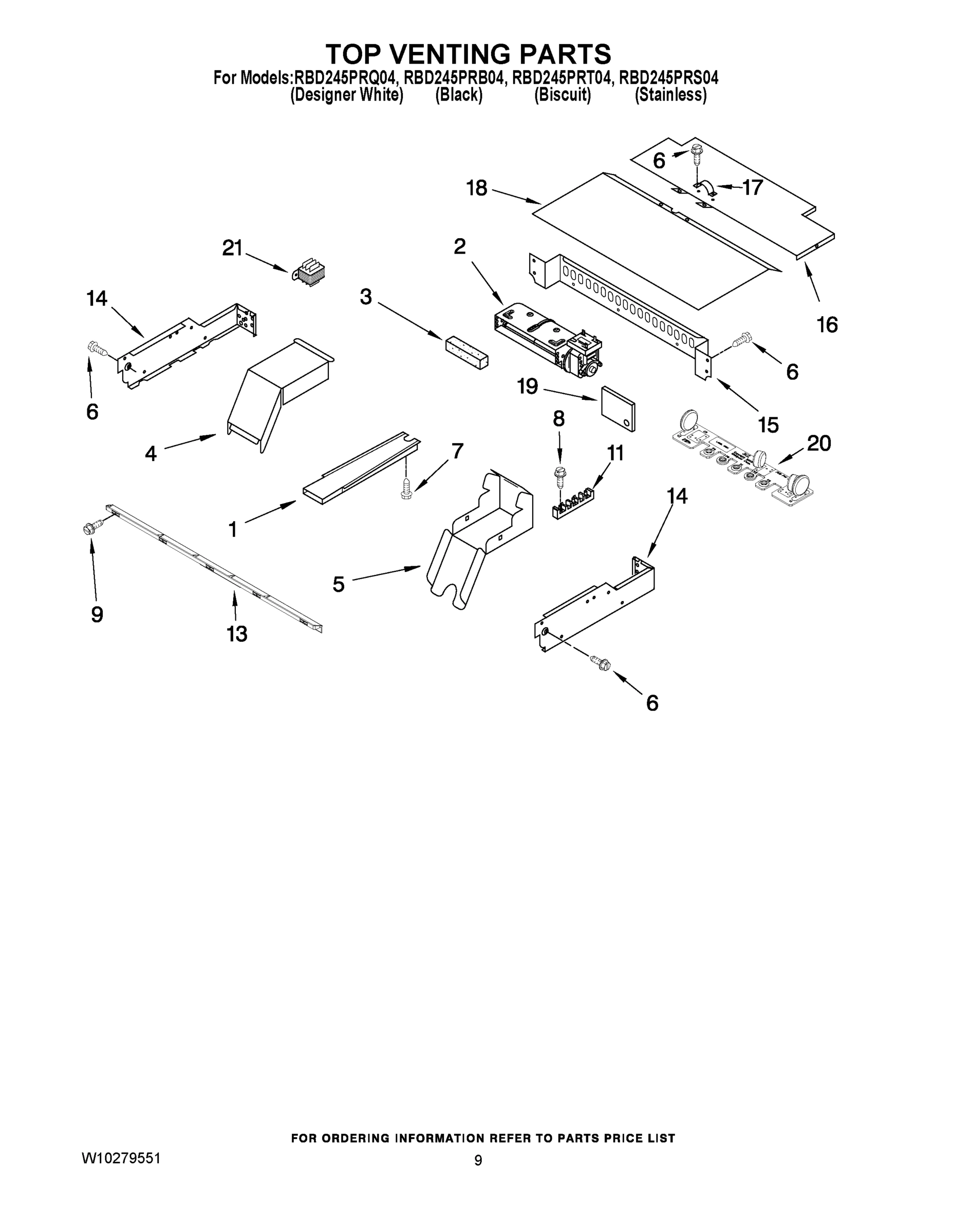 07 - TOP VENTING PARTS