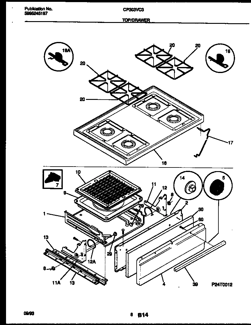 05 - COOKTOP AND BROILER DRAWER PARTS
