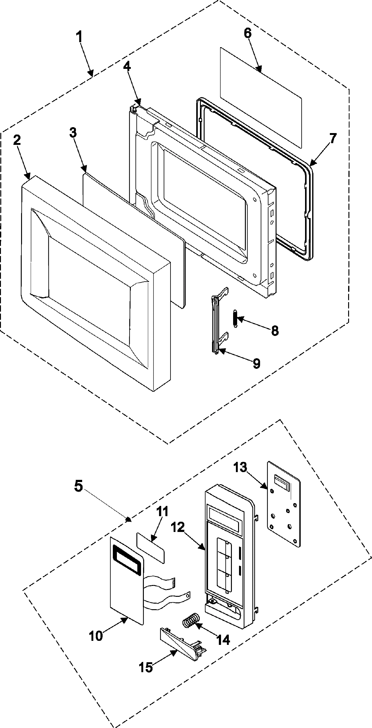 02 - CONTROL PANEL/DOOR ASSEMBLY