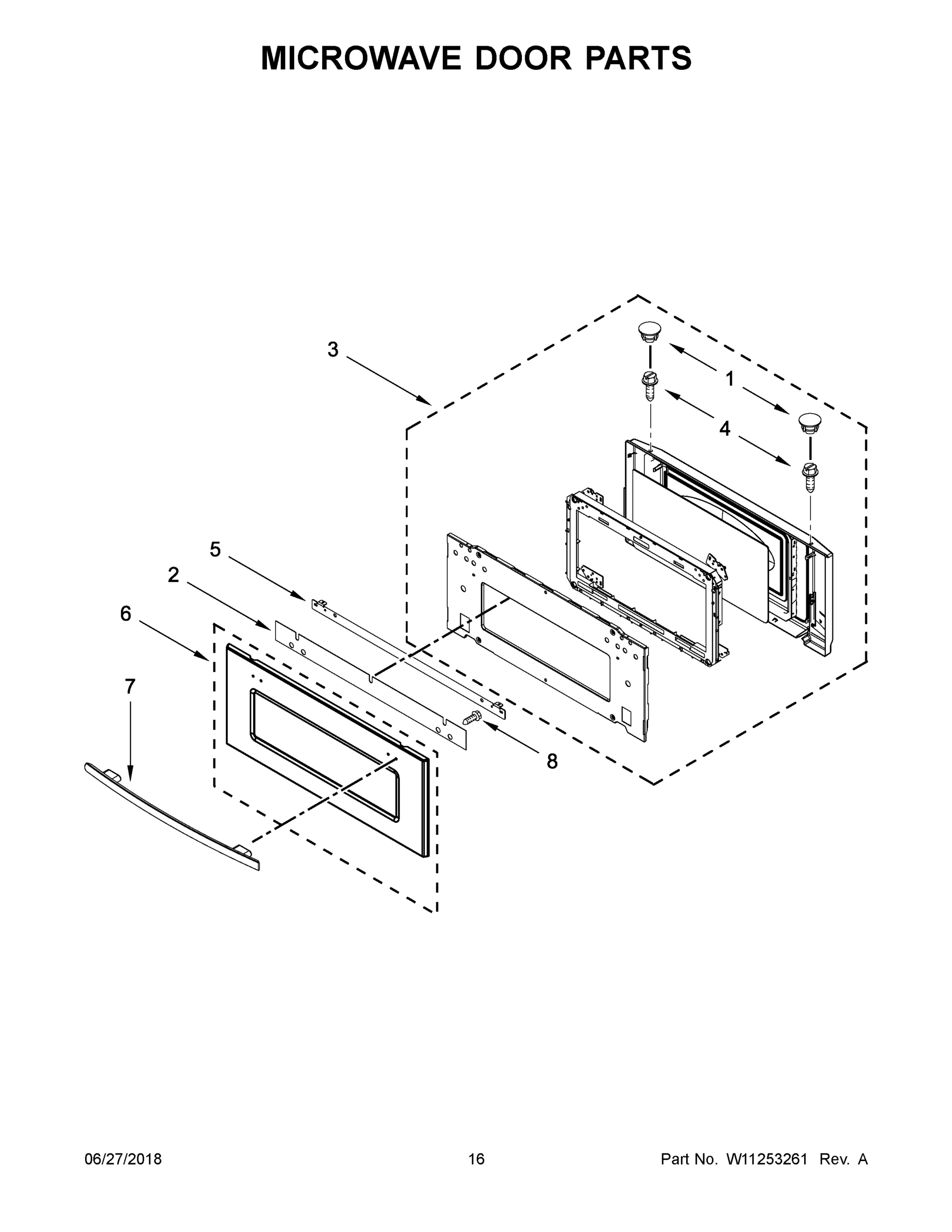 09 - MICROWAVE DOOR PARTS
