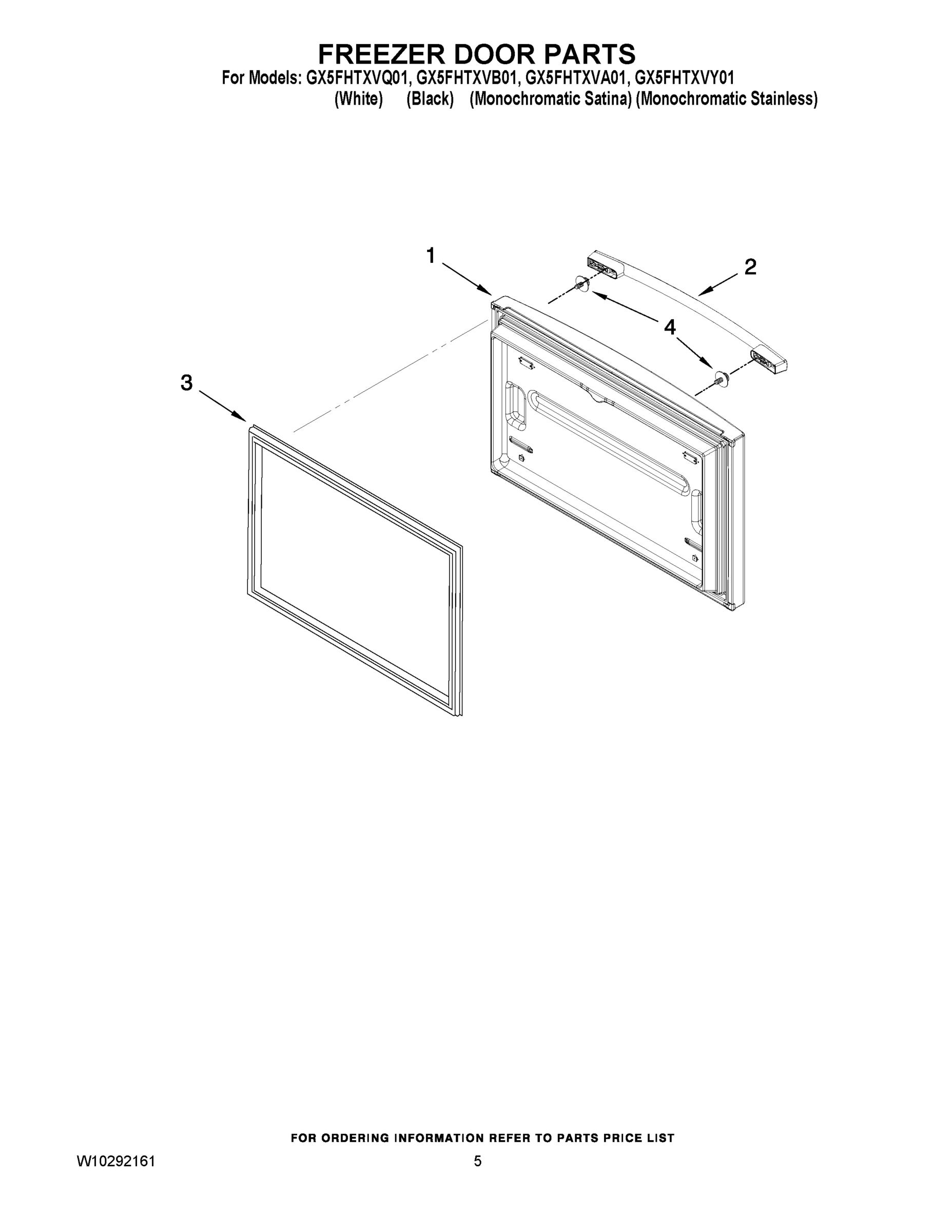 03 - FREEZER DOOR PARTS