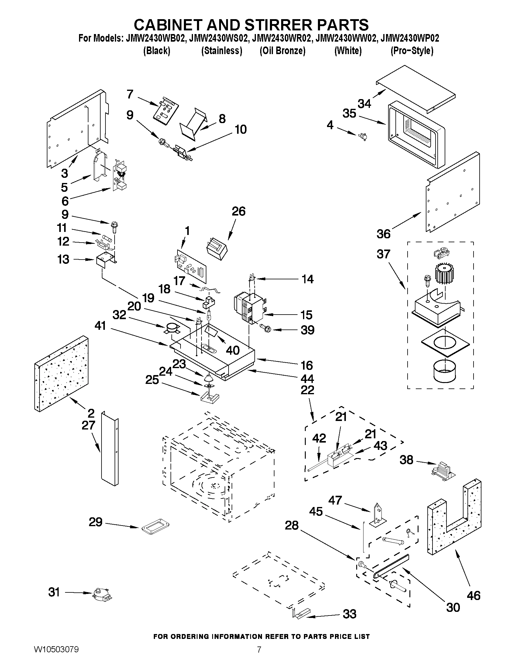 05 - CABINET AND STIRRER PARTS
