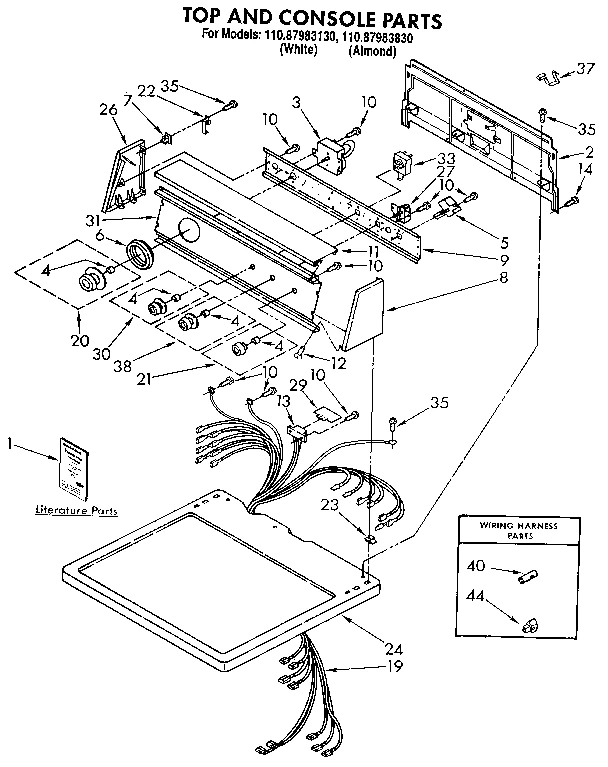 TOP AND CONSOLE PARTS